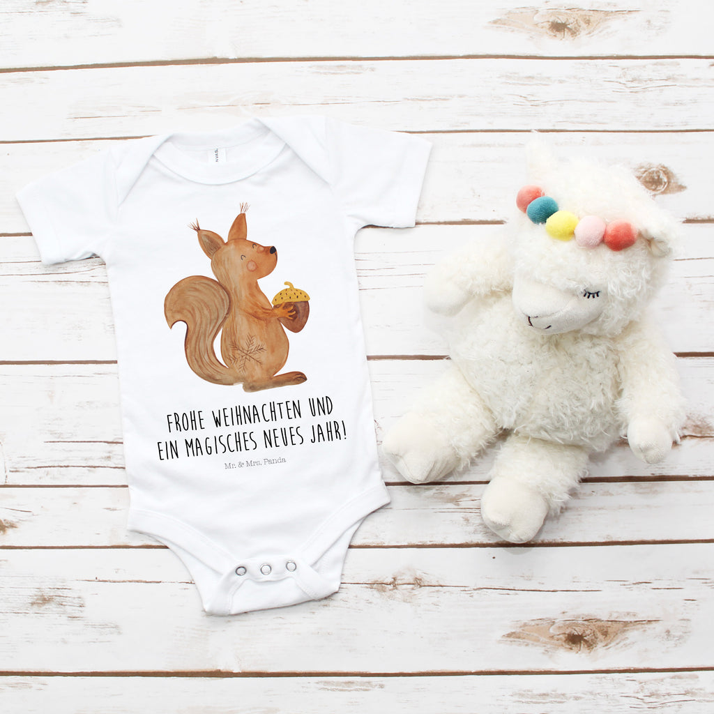 Organic Baby Body Eichhörnchen Weihnachtszeit Babykleidung, Babystrampler, Strampler, Wickelbody, Baby Erstausstattung, Junge, Mädchen, Winter, Weihnachten, Weihnachtsdeko, Nikolaus, Advent, Heiligabend, Wintermotiv, Frohe Weihnachten, Frohes neues Jahr, Guten Rutsch, Weihnachtsmotiv, Weihnachtsgruß, Neujahr, Vogel
