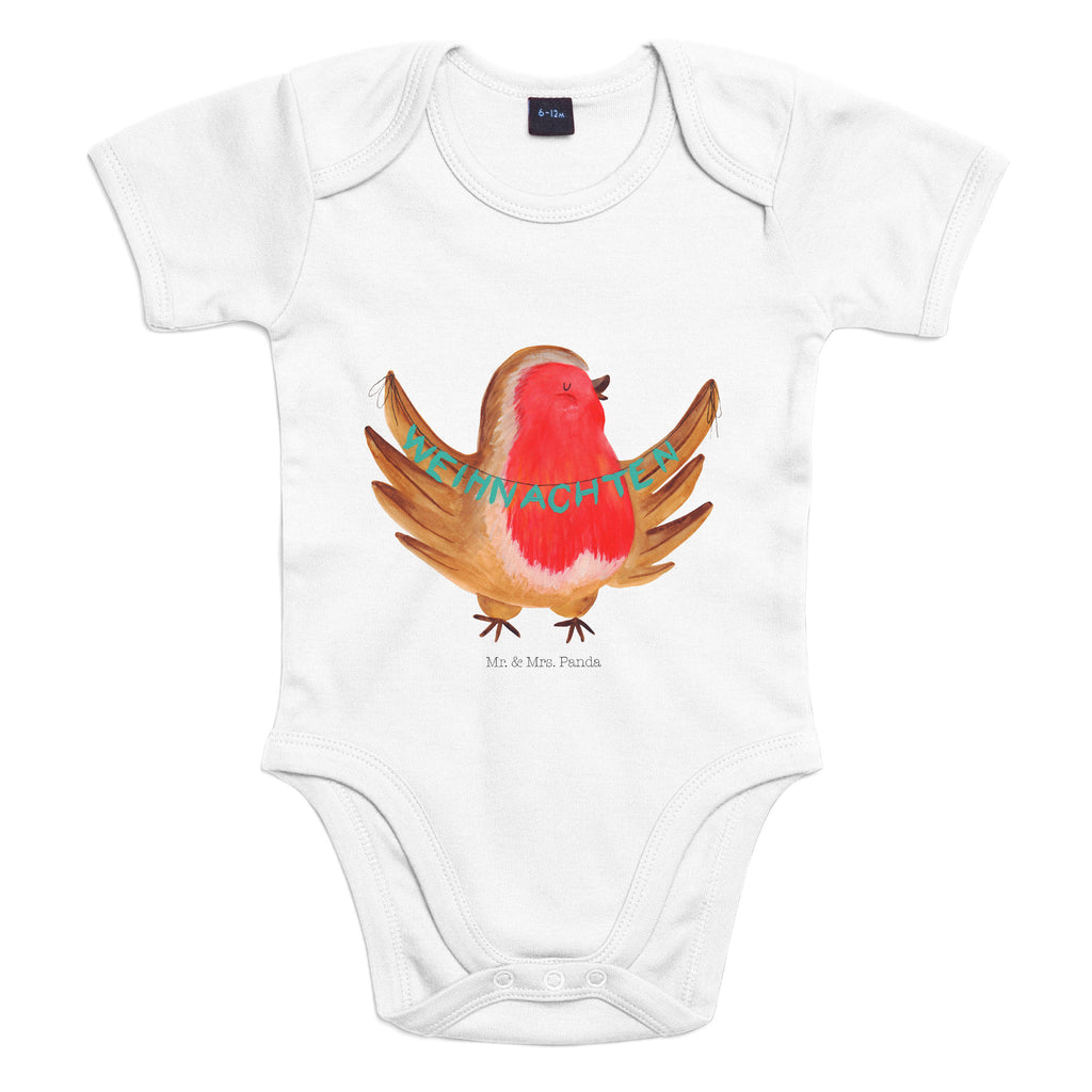 Organic Baby Body Rotkehlchen Weihnachten Babykleidung, Babystrampler, Strampler, Wickelbody, Baby Erstausstattung, Junge, Mädchen, Winter, Weihnachten, Weihnachtsdeko, Nikolaus, Advent, Heiligabend, Wintermotiv, Frohe Weihnachten, Weihnachtsmotiv, Weihnachtsgruß, Vogel, xmas