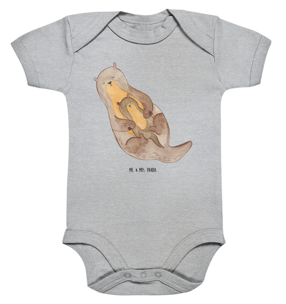 Organic Baby Body Otter mit Kind Babykleidung, Babystrampler, Strampler, Wickelbody, Baby Erstausstattung, Junge, Mädchen, Otter, Fischotter, Seeotter, Otter Seeotter See Otter