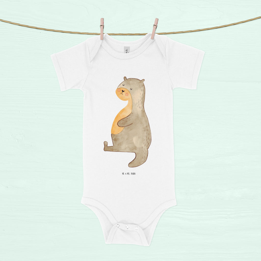 Organic Baby Body Otter Bauch Babykleidung, Babystrampler, Strampler, Wickelbody, Baby Erstausstattung, Junge, Mädchen, Otter, Fischotter, Seeotter, Otter Seeotter See Otter