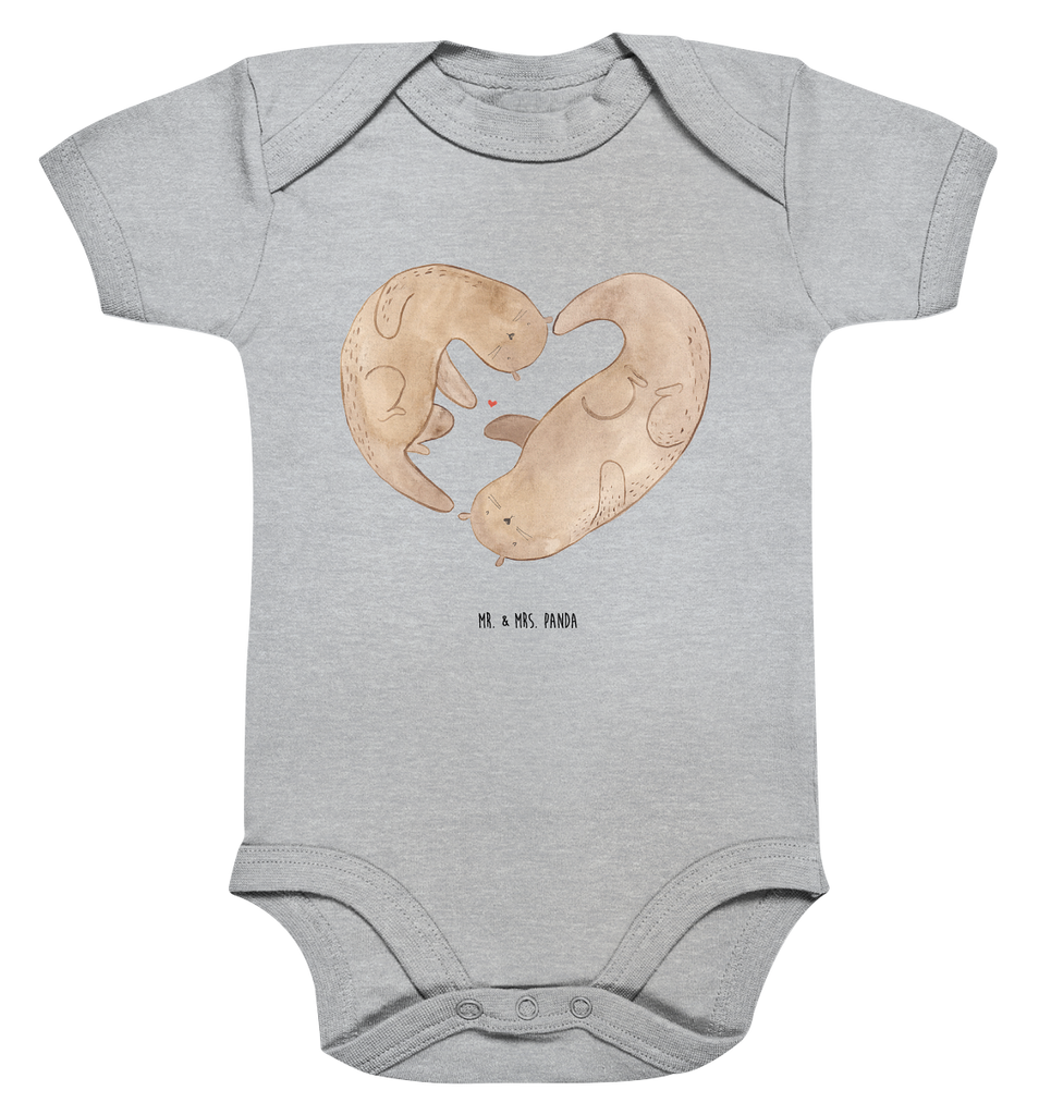 Organic Baby Body Otter Herz Babykleidung, Babystrampler, Strampler, Wickelbody, Baby Erstausstattung, Junge, Mädchen, Otter, Fischotter, Seeotter, Liebe, Herz, Liebesbeweis, Liebesgeschenk, Bessere Hälfte, Love you, Jahrestag, Hochzeitstag, Verlobung, gemeinsames Leben