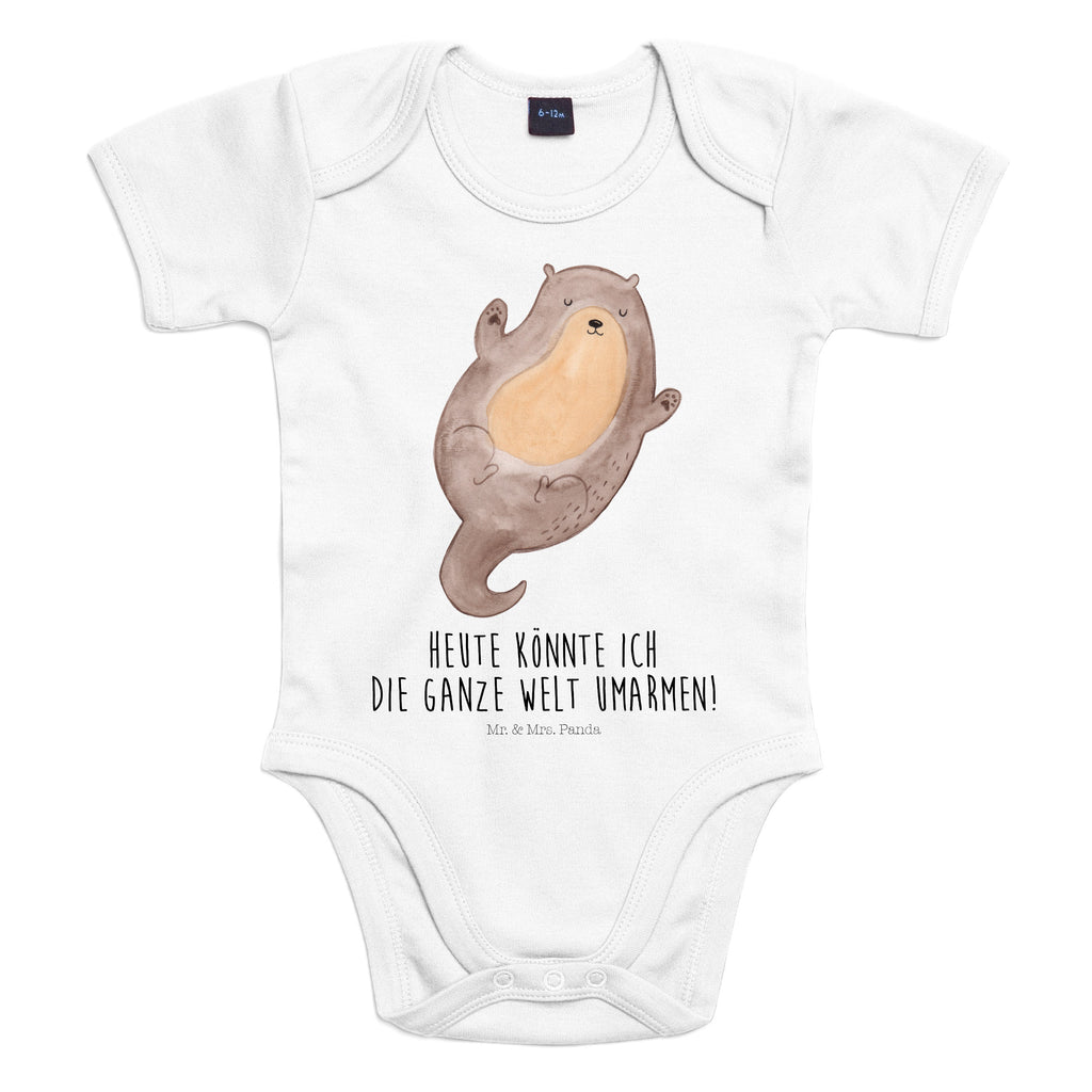 Organic Baby Body Otter Umarmen Babykleidung, Babystrampler, Strampler, Wickelbody, Baby Erstausstattung, Junge, Mädchen, Otter, Fischotter, Seeotter, Otter Seeotter See Otter