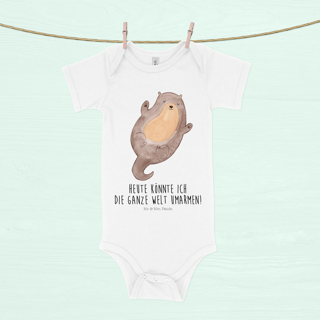 Organic Baby Body Otter Umarmen Babykleidung, Babystrampler, Strampler, Wickelbody, Baby Erstausstattung, Junge, Mädchen, Otter, Fischotter, Seeotter, Otter Seeotter See Otter