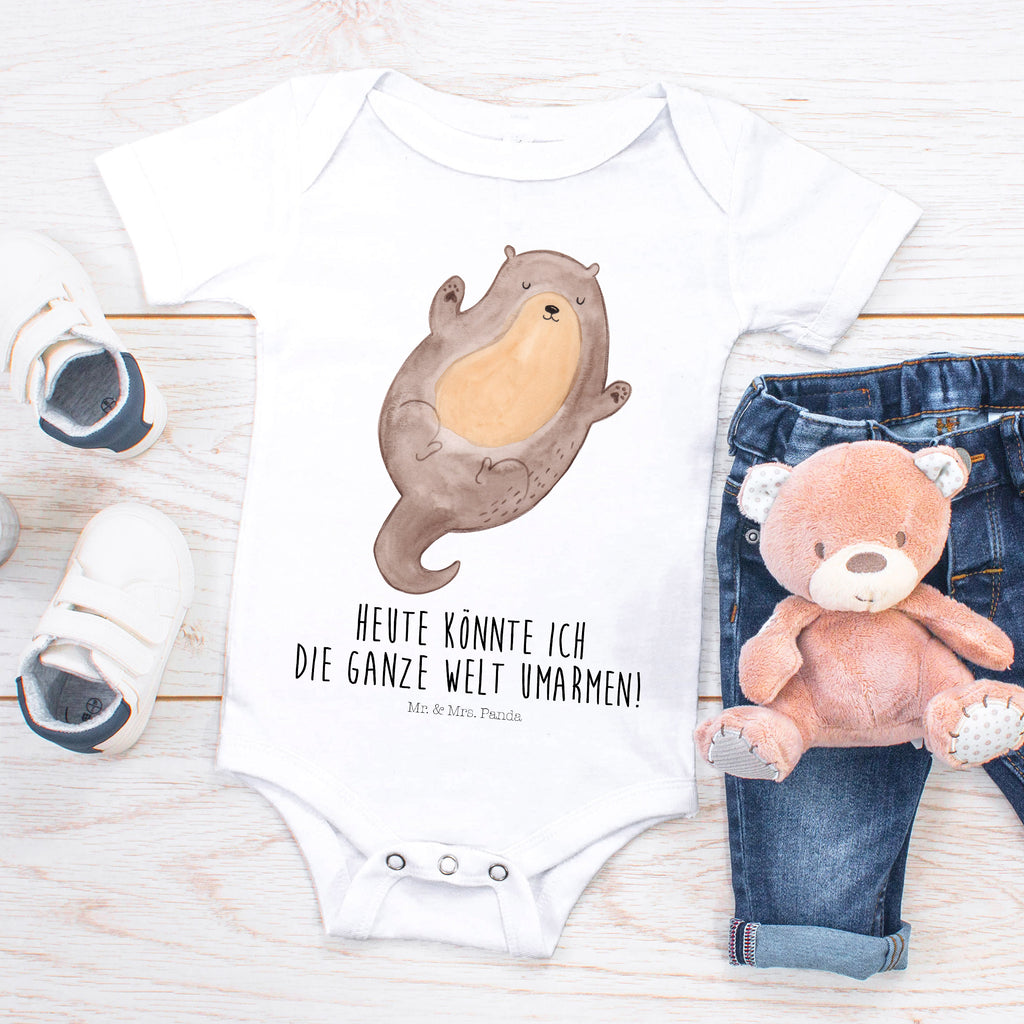 Organic Baby Body Otter Umarmen Babykleidung, Babystrampler, Strampler, Wickelbody, Baby Erstausstattung, Junge, Mädchen, Otter, Fischotter, Seeotter, Otter Seeotter See Otter