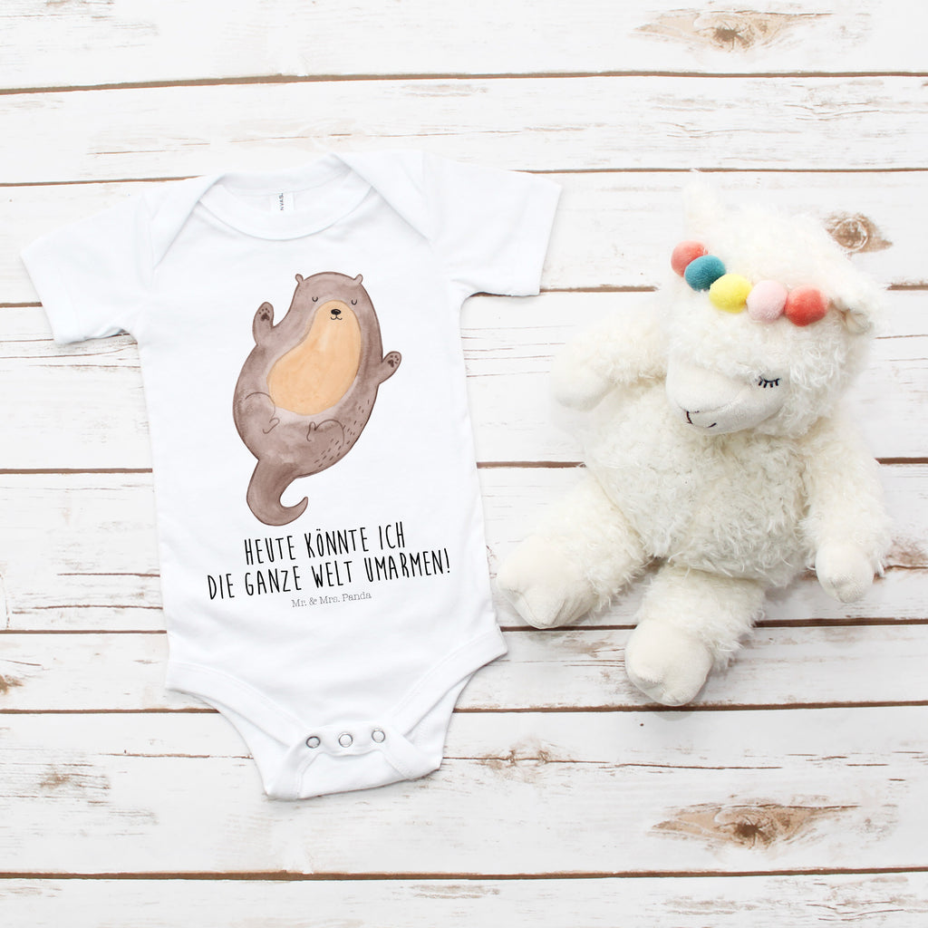 Organic Baby Body Otter Umarmen Babykleidung, Babystrampler, Strampler, Wickelbody, Baby Erstausstattung, Junge, Mädchen, Otter, Fischotter, Seeotter, Otter Seeotter See Otter