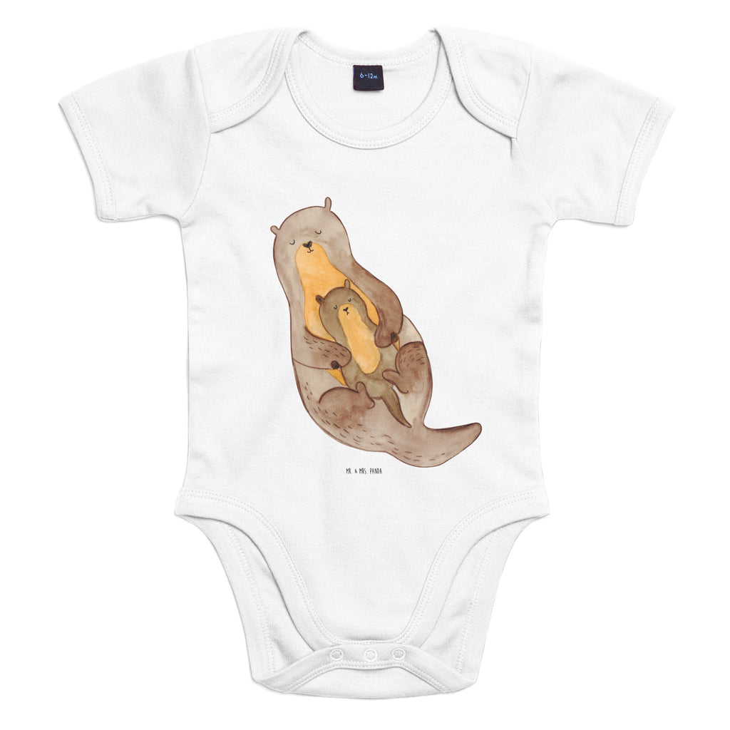 Organic Baby Body Otter mit Kind Babykleidung, Babystrampler, Strampler, Wickelbody, Baby Erstausstattung, Junge, Mädchen, Otter, Fischotter, Seeotter, Otter Seeotter See Otter
