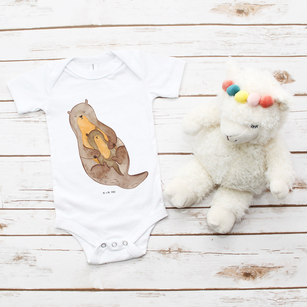 Organic Baby Body Otter mit Kind Babykleidung, Babystrampler, Strampler, Wickelbody, Baby Erstausstattung, Junge, Mädchen, Otter, Fischotter, Seeotter, Otter Seeotter See Otter