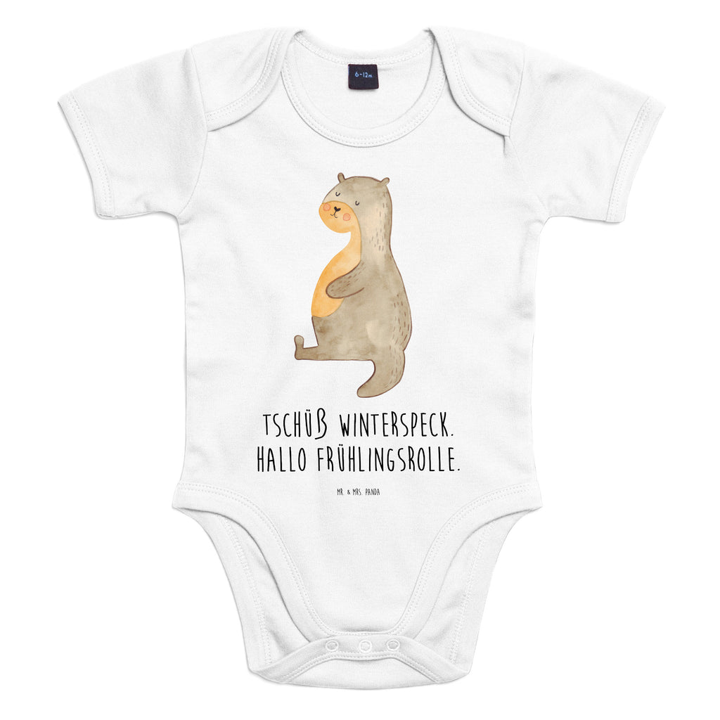 Organic Baby Body Otter Bauch Babykleidung, Babystrampler, Strampler, Wickelbody, Baby Erstausstattung, Junge, Mädchen, Otter, Fischotter, Seeotter, Otter Seeotter See Otter