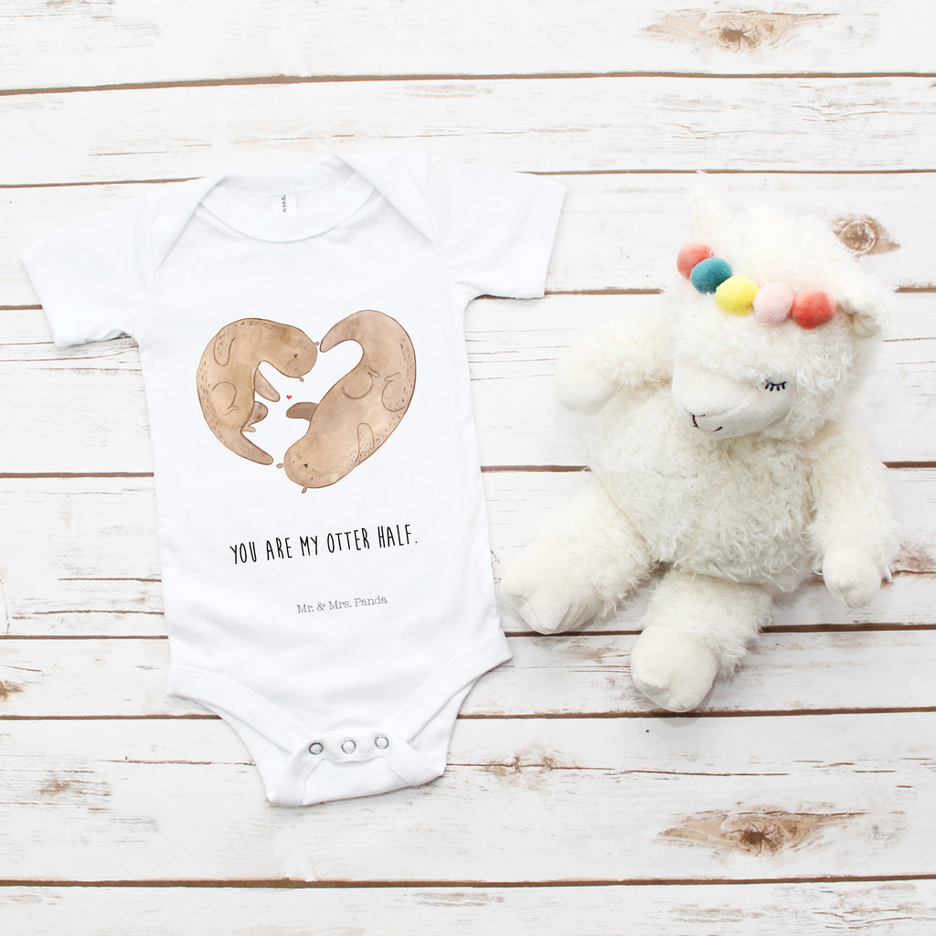 Organic Baby Body Otter Herz Babykleidung, Babystrampler, Strampler, Wickelbody, Baby Erstausstattung, Junge, Mädchen, Otter, Fischotter, Seeotter, Liebe, Herz, Liebesbeweis, Liebesgeschenk, Bessere Hälfte, Love you, Jahrestag, Hochzeitstag, Verlobung, gemeinsames Leben