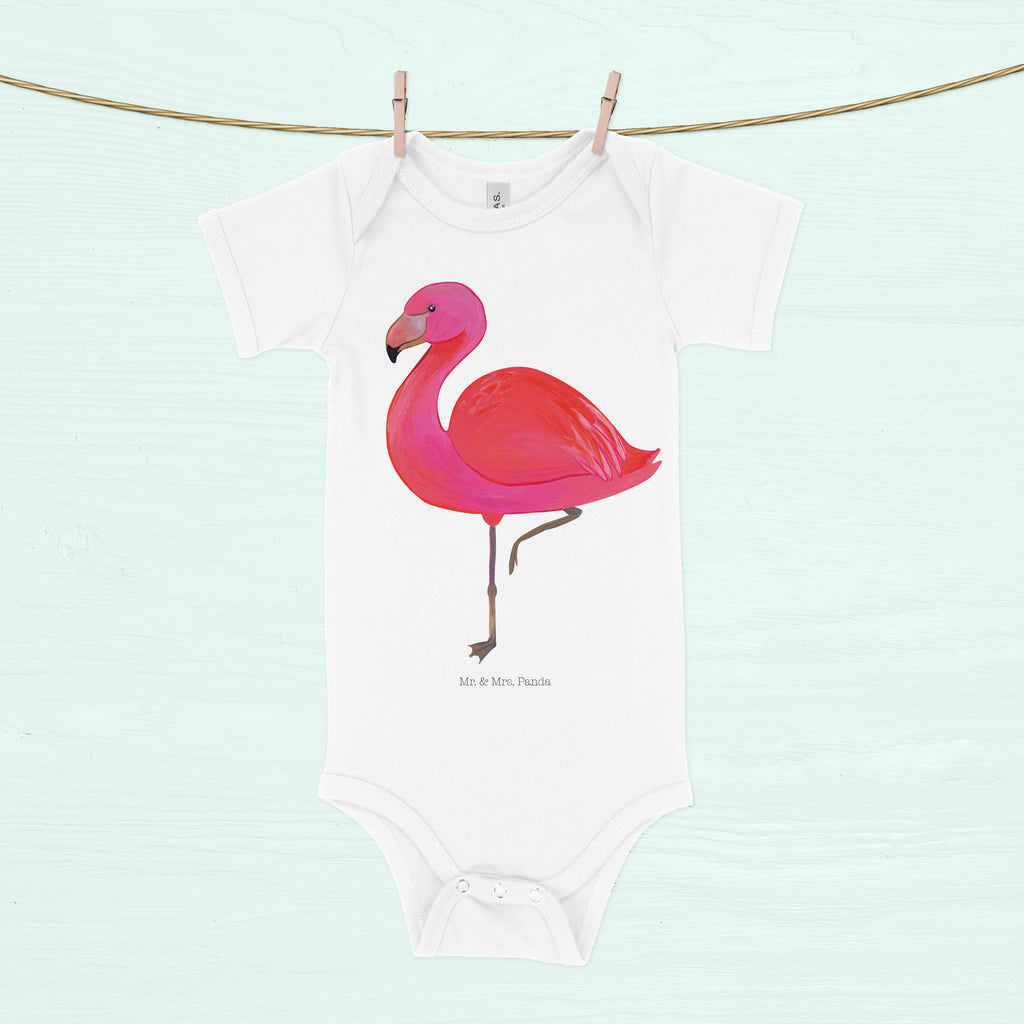 Organic Baby Body Flamingo classic Babykleidung, Babystrampler, Strampler, Wickelbody, Baby Erstausstattung, Junge, Mädchen, Flamingo, Einzigartig, Selbstliebe, Stolz, ich, für mich, Spruch, Freundin, Freundinnen, Außenseiter, Sohn, Tochter, Geschwister