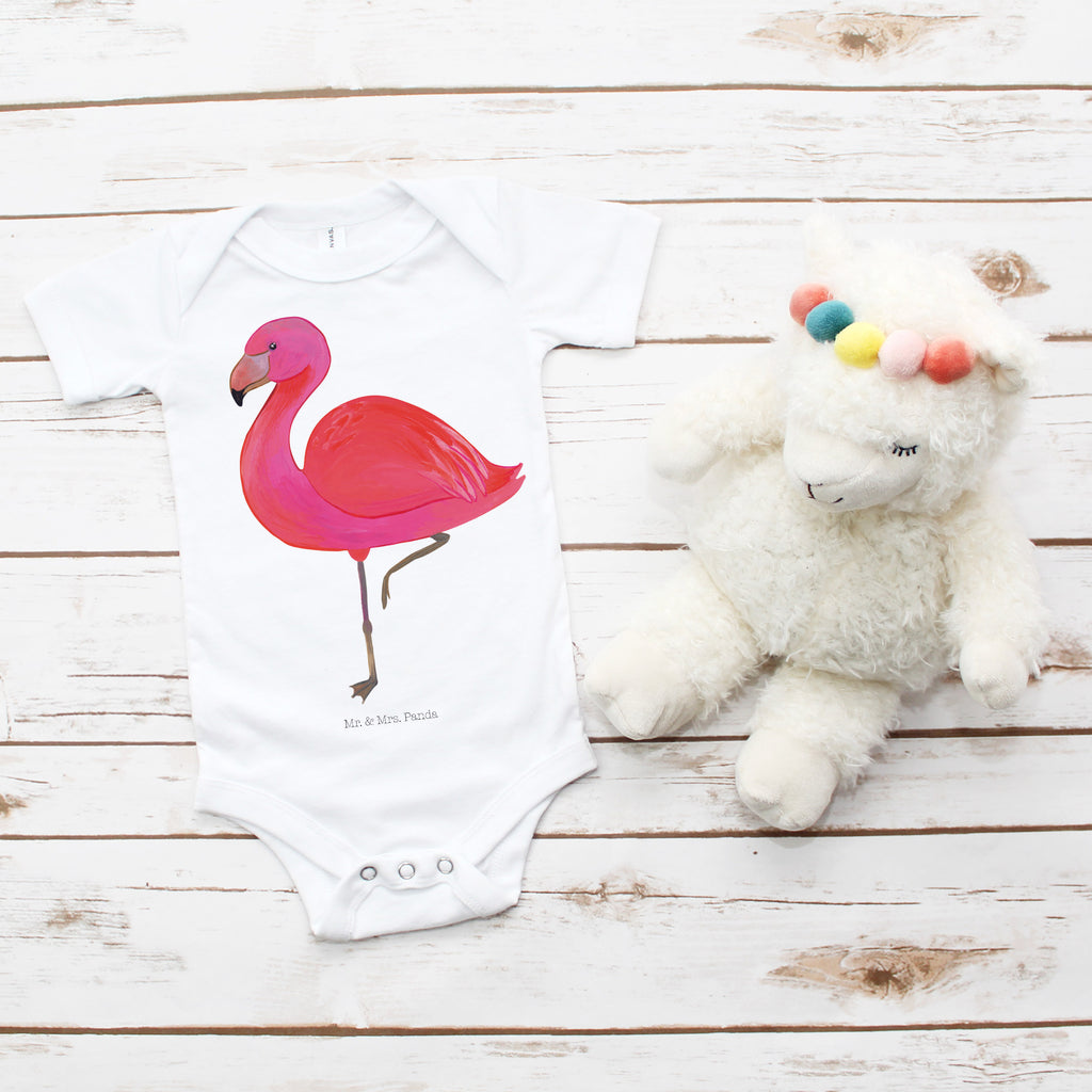 Organic Baby Body Flamingo classic Babykleidung, Babystrampler, Strampler, Wickelbody, Baby Erstausstattung, Junge, Mädchen, Flamingo, Einzigartig, Selbstliebe, Stolz, ich, für mich, Spruch, Freundin, Freundinnen, Außenseiter, Sohn, Tochter, Geschwister
