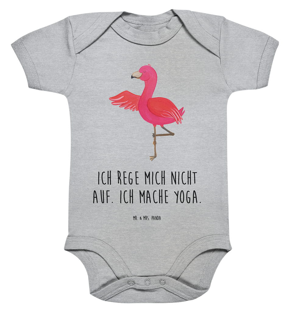 Organic Baby Body Flamingo Yoga Babykleidung, Babystrampler, Strampler, Wickelbody, Baby Erstausstattung, Junge, Mädchen, Flamingo, Vogel, Yoga, Namaste, Achtsamkeit, Yoga-Übung, Entspannung, Ärger, Aufregen, Tiefenentspannung