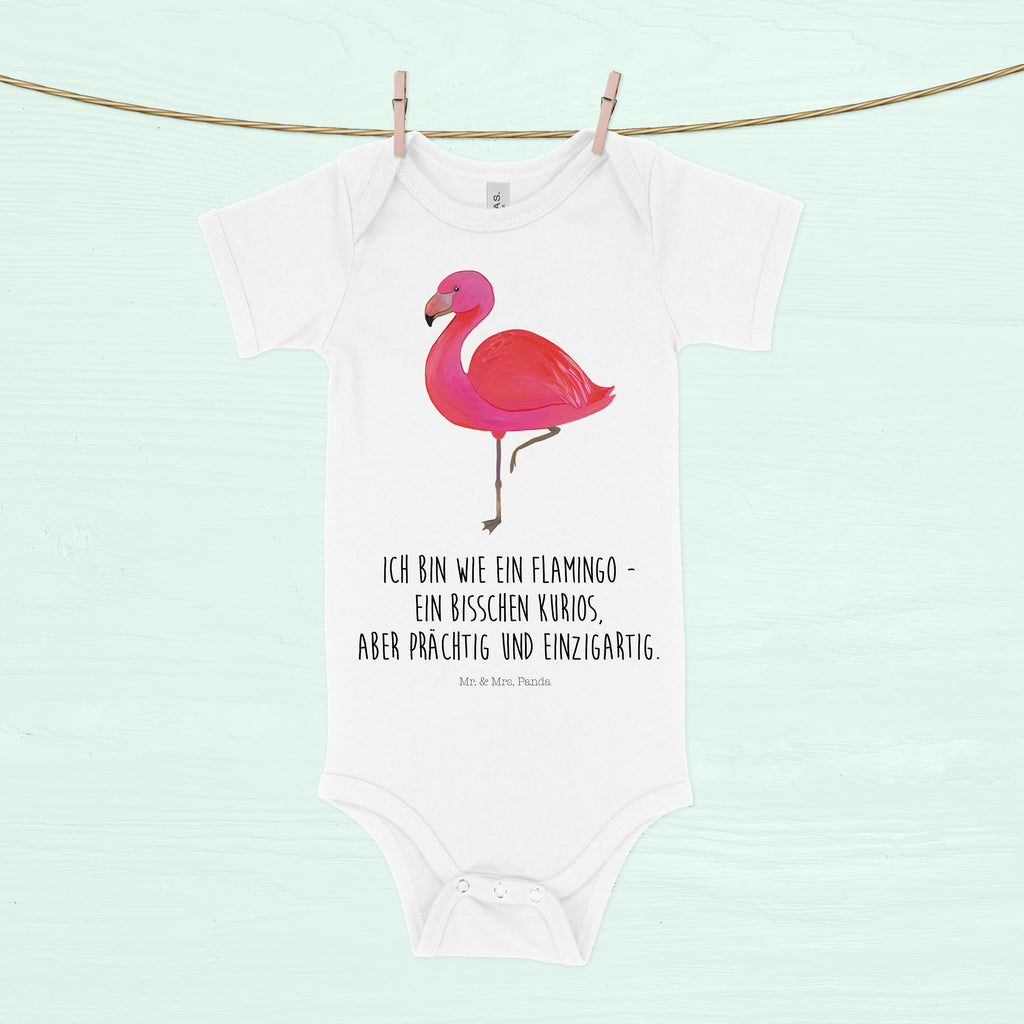 Organic Baby Body Flamingo classic Babykleidung, Babystrampler, Strampler, Wickelbody, Baby Erstausstattung, Junge, Mädchen, Flamingo, Einzigartig, Selbstliebe, Stolz, ich, für mich, Spruch, Freundin, Freundinnen, Außenseiter, Sohn, Tochter, Geschwister