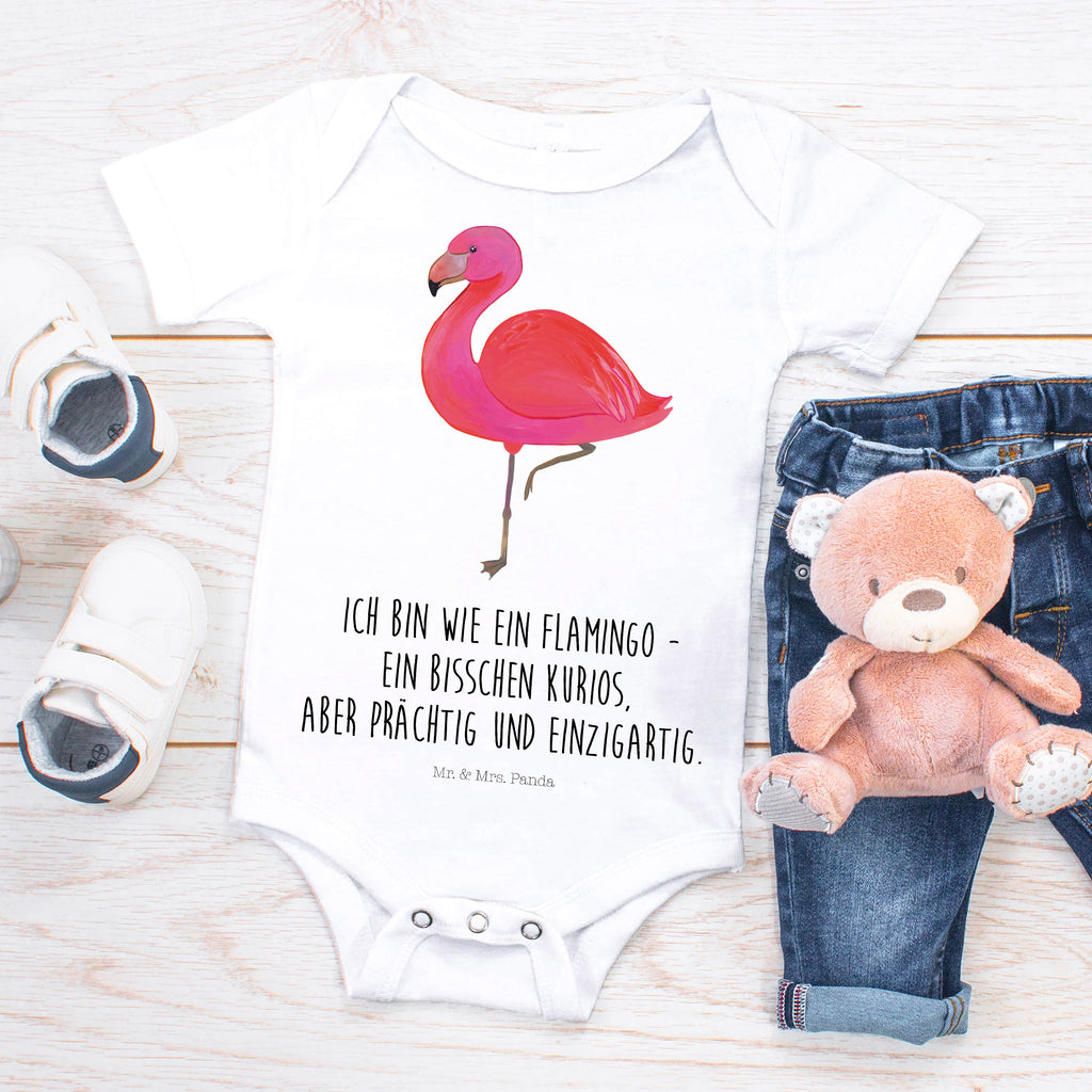 Organic Baby Body Flamingo classic Babykleidung, Babystrampler, Strampler, Wickelbody, Baby Erstausstattung, Junge, Mädchen, Flamingo, Einzigartig, Selbstliebe, Stolz, ich, für mich, Spruch, Freundin, Freundinnen, Außenseiter, Sohn, Tochter, Geschwister