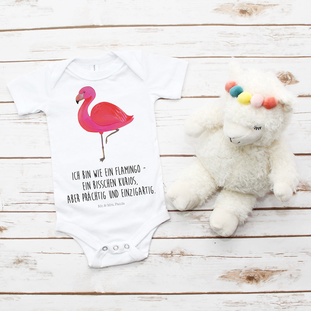 Organic Baby Body Flamingo classic Babykleidung, Babystrampler, Strampler, Wickelbody, Baby Erstausstattung, Junge, Mädchen, Flamingo, Einzigartig, Selbstliebe, Stolz, ich, für mich, Spruch, Freundin, Freundinnen, Außenseiter, Sohn, Tochter, Geschwister