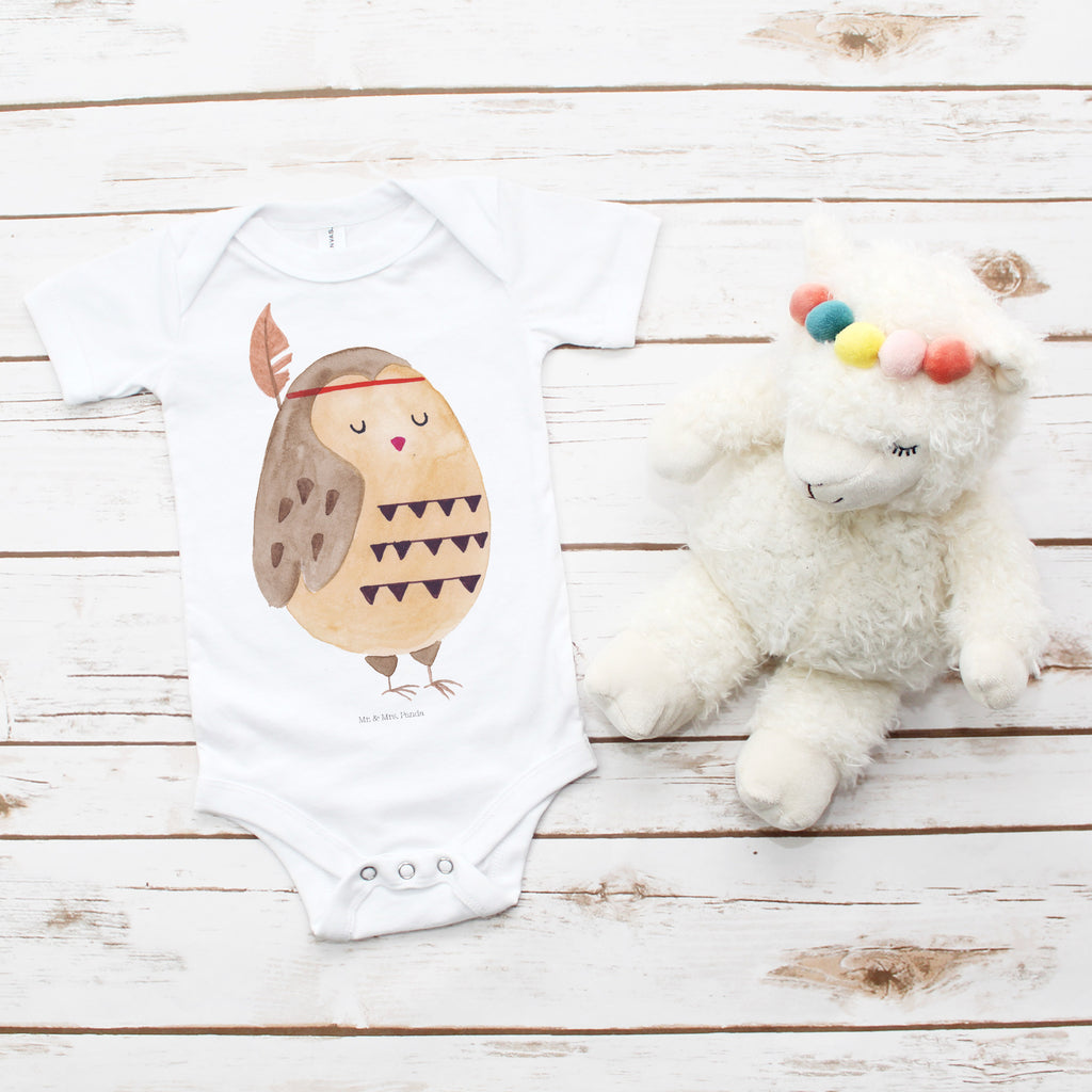 Organic Baby Body Eule Federschmuck Babykleidung, Babystrampler, Strampler, Wickelbody, Baby Erstausstattung, Junge, Mädchen, Eule, Eule Deko, Owl, Das Leben ist ein Abenteuer, Reisespruch, Federschmuck, Dekoration