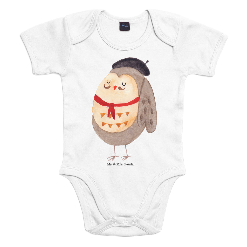 Organic Baby Body Eule Französisch Babykleidung, Babystrampler, Strampler, Wickelbody, Baby Erstausstattung, Junge, Mädchen, Eule, Eulen, Eule Deko, Owl, hibou, La vie est belle, das Leben ist schön, Spruch schön, Spruch Französisch, Frankreich