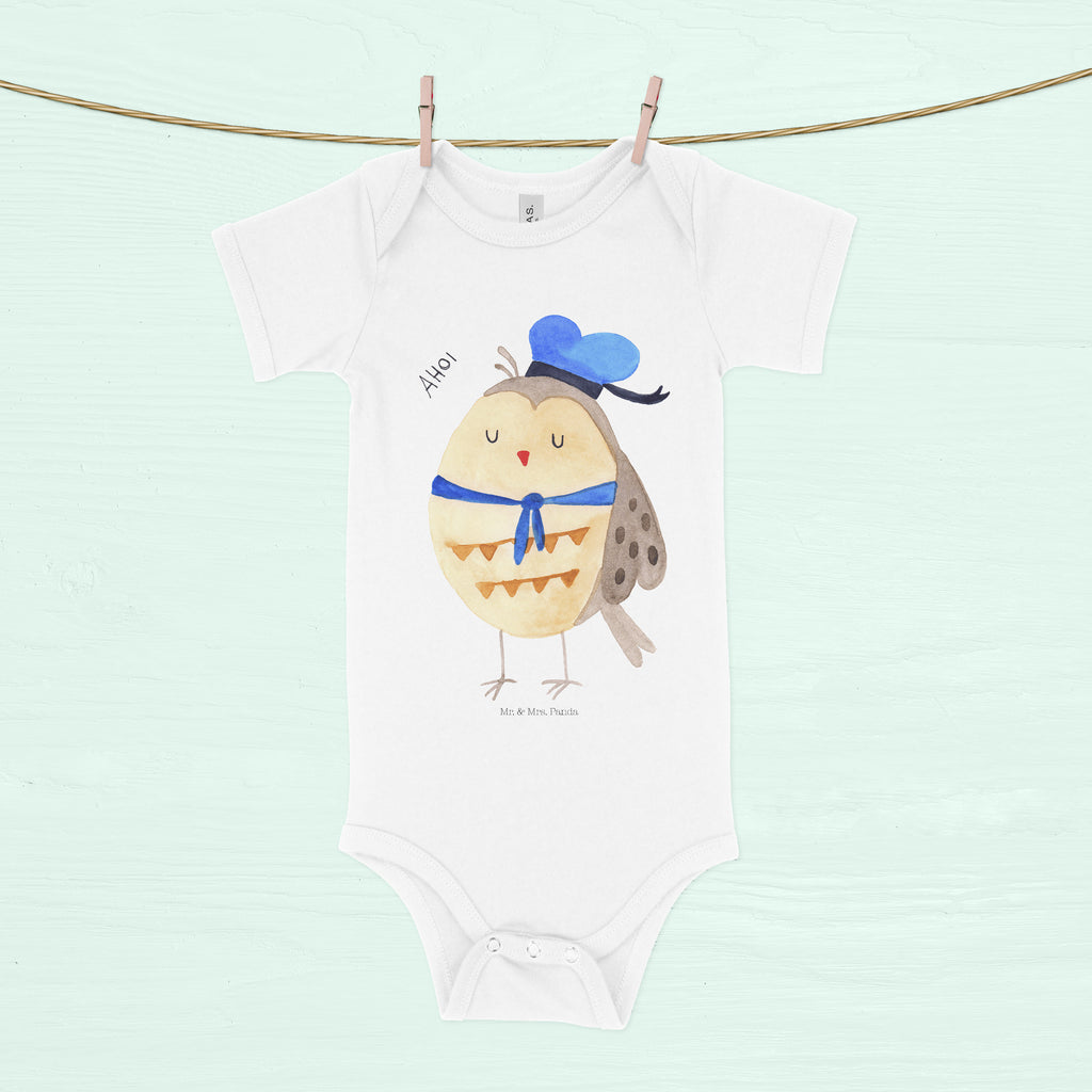Organic Baby Body Eule Matrosen Babykleidung, Babystrampler, Strampler, Wickelbody, Baby Erstausstattung, Junge, Mädchen, Eule, Eule Spruch, Eule Deko, Owl, Wortspiel lustig, Matrose, Freundin, Ehe, Seefahrer, Heimathafen, Hochzeitstag Geschenk