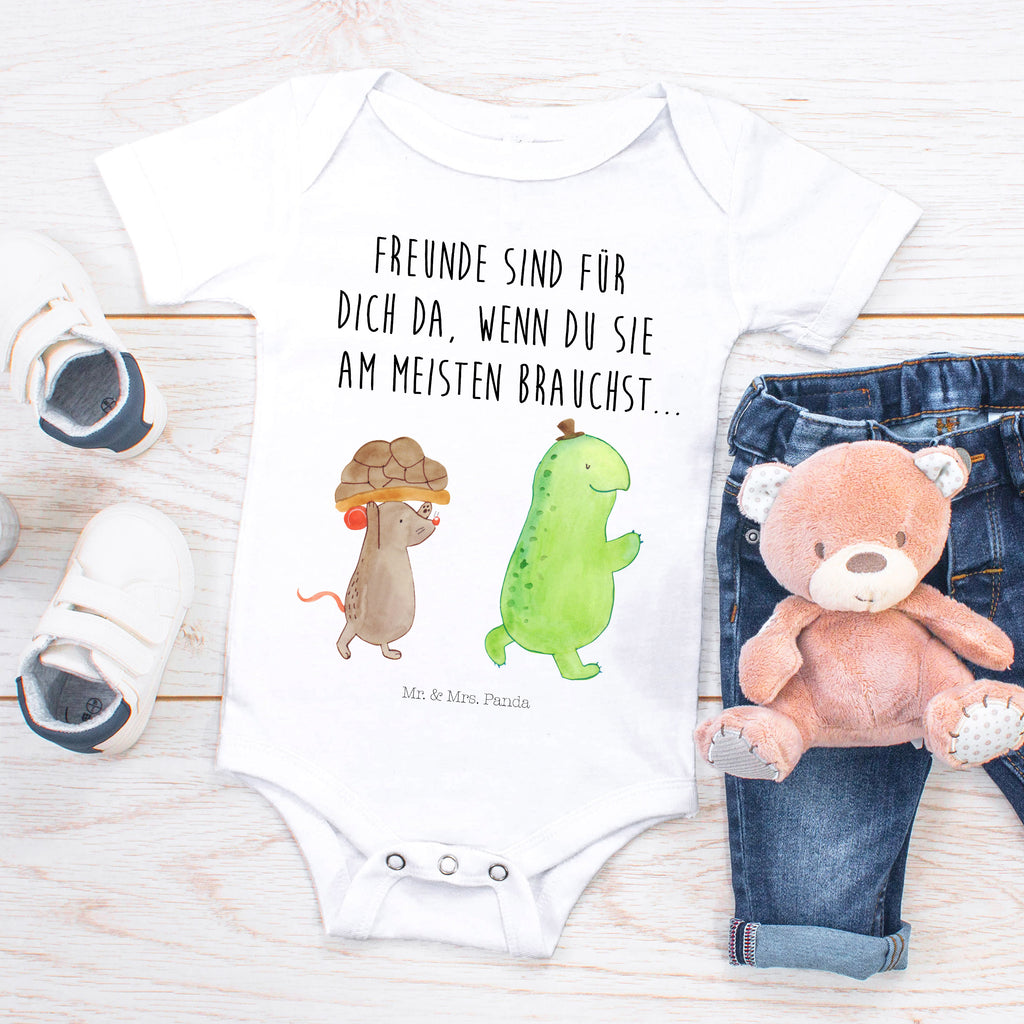 Organic Baby Body Schildkröte & Maus Babykleidung, Babystrampler, Strampler, Wickelbody, Baby Erstausstattung, Junge, Mädchen, Schildkröte, Maus, Freunde, Freundinnen, beste Freunde, beste Freundinnen