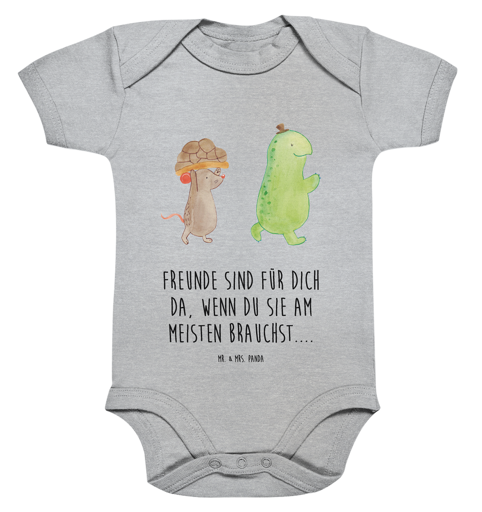 Organic Baby Body Schildkröte & Maus Babykleidung, Babystrampler, Strampler, Wickelbody, Baby Erstausstattung, Junge, Mädchen, Schildkröte, Maus, Freunde, Freundinnen, beste Freunde, beste Freundinnen