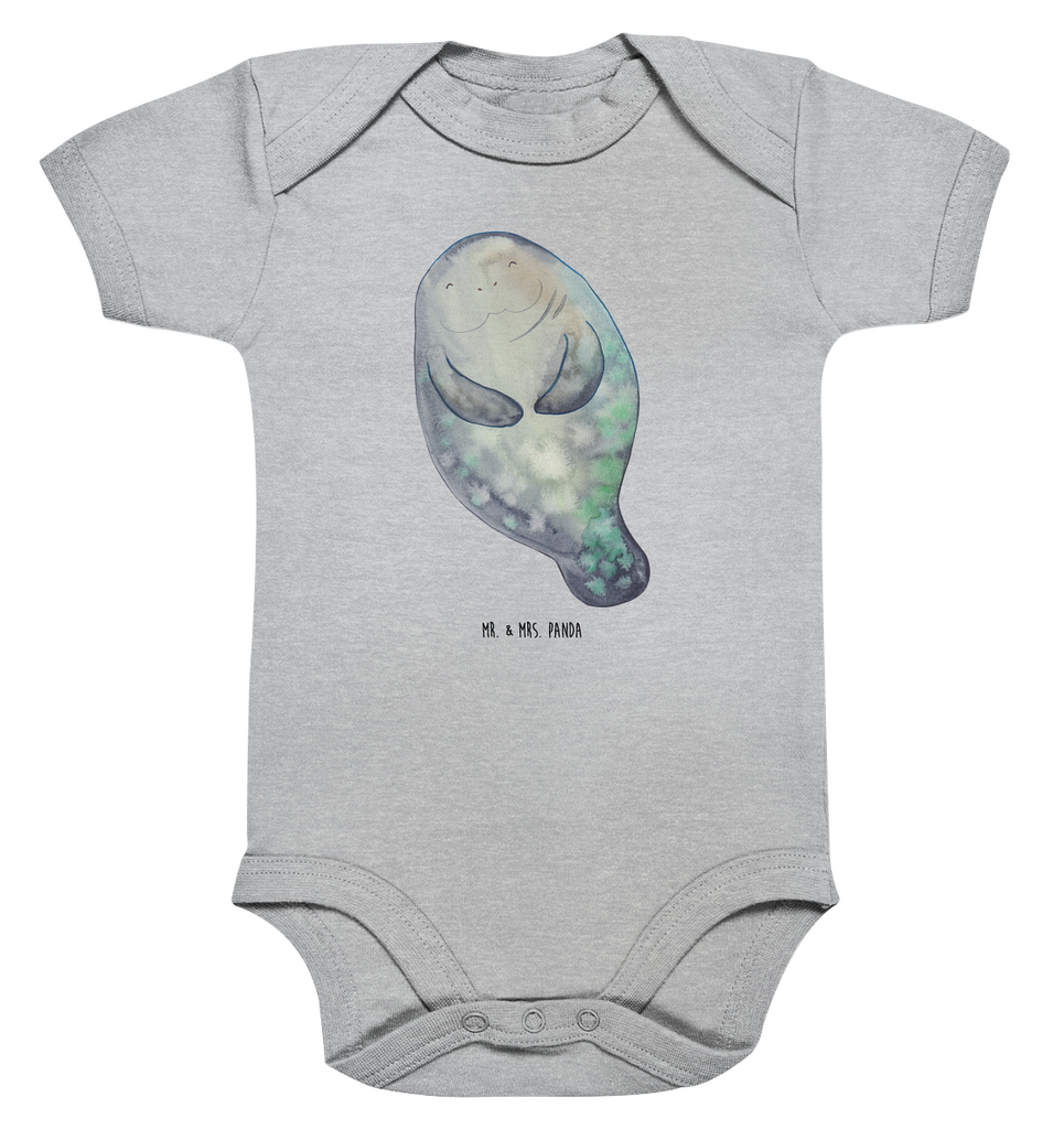 Organic Baby Body Seekuh happy Babykleidung, Babystrampler, Strampler, Wickelbody, Baby Erstausstattung, Junge, Mädchen, Meerestiere, Meer, Urlaub, Seekuh, Seekühe, Selbstliebe, Respekt, Neuanfang, Neustart, Achtsamkeit, Zufrieden, Liebeskummer, Freundin