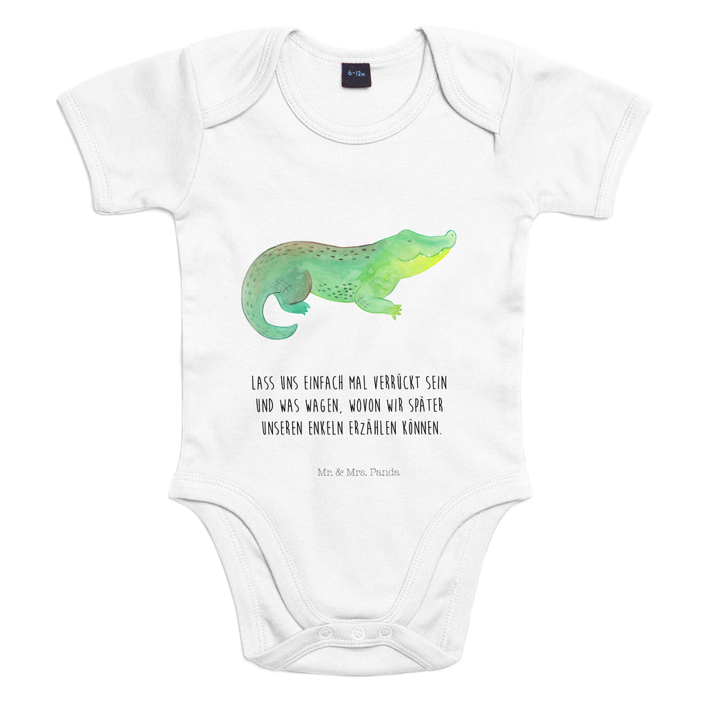 Organic Baby Body Krokodil Babykleidung, Babystrampler, Strampler, Wickelbody, Baby Erstausstattung, Junge, Mädchen, Meerestiere, Meer, Urlaub, Krokodil, Krokodile, verrückt sein, spontan sein, Abenteuerlust, Reiselust, Freundin, beste Freundin, Lieblingsmensch