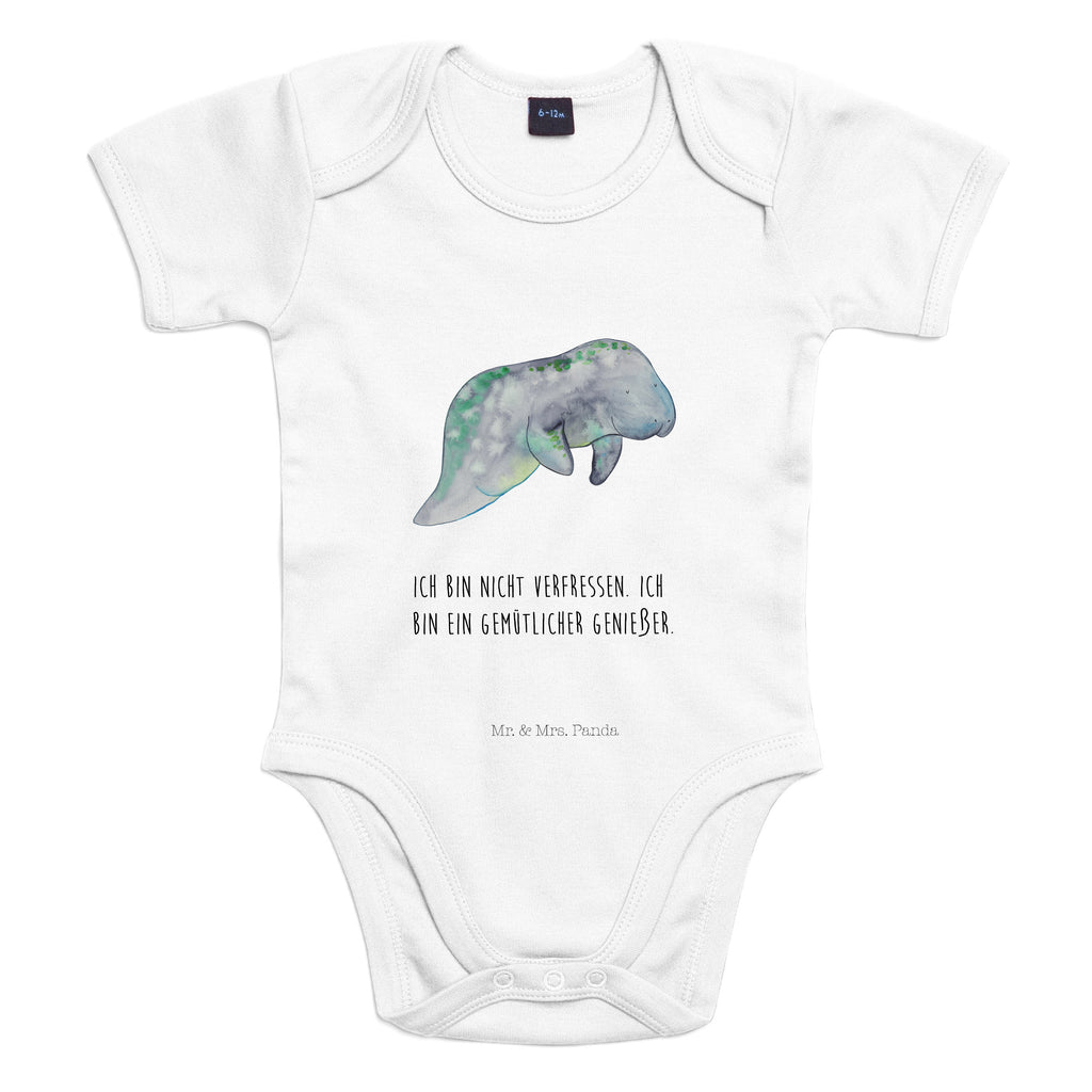 Organic Baby Body Seekuh chillt Babykleidung, Babystrampler, Strampler, Wickelbody, Baby Erstausstattung, Junge, Mädchen, Meerestiere, Meer, Urlaub, Seekuh, Seekühe, Diät, Abnehmen, Zucker, Diätwahn, Essen, Süßigkeiten