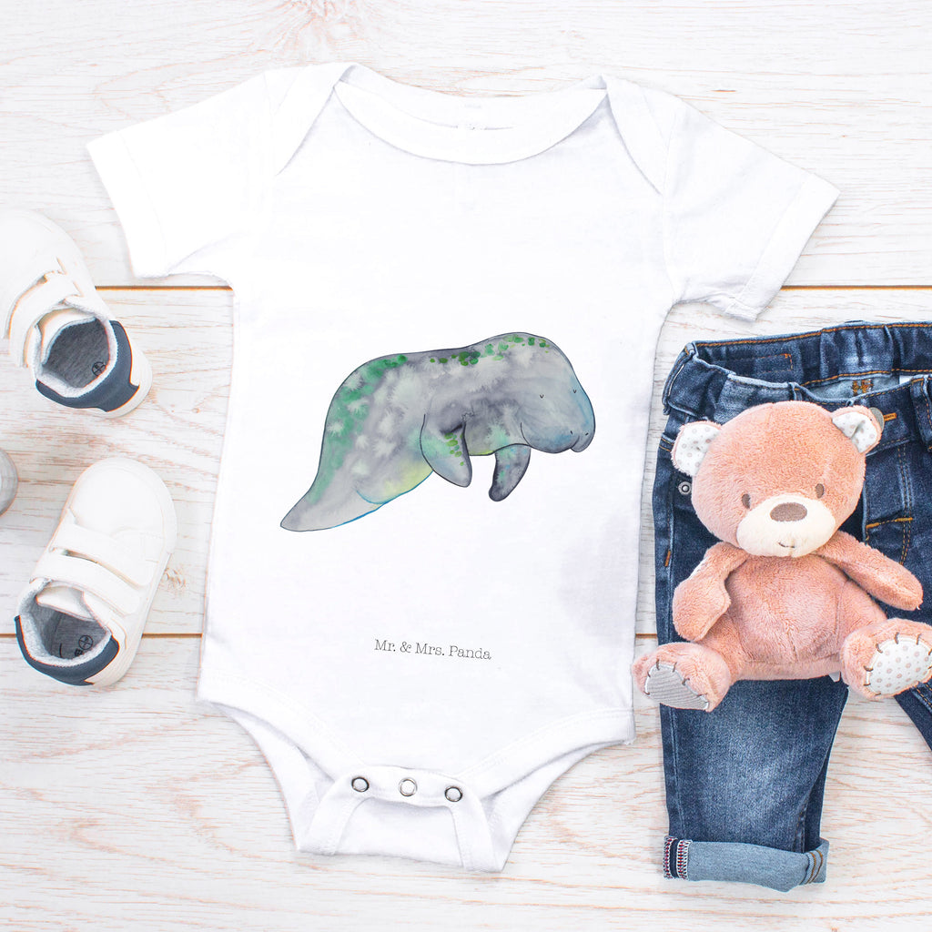 Organic Baby Body Seekuh chillt Babykleidung, Babystrampler, Strampler, Wickelbody, Baby Erstausstattung, Junge, Mädchen, Meerestiere, Meer, Urlaub, Seekuh, Seekühe, Diät, Abnehmen, Zucker, Diätwahn, Essen, Süßigkeiten