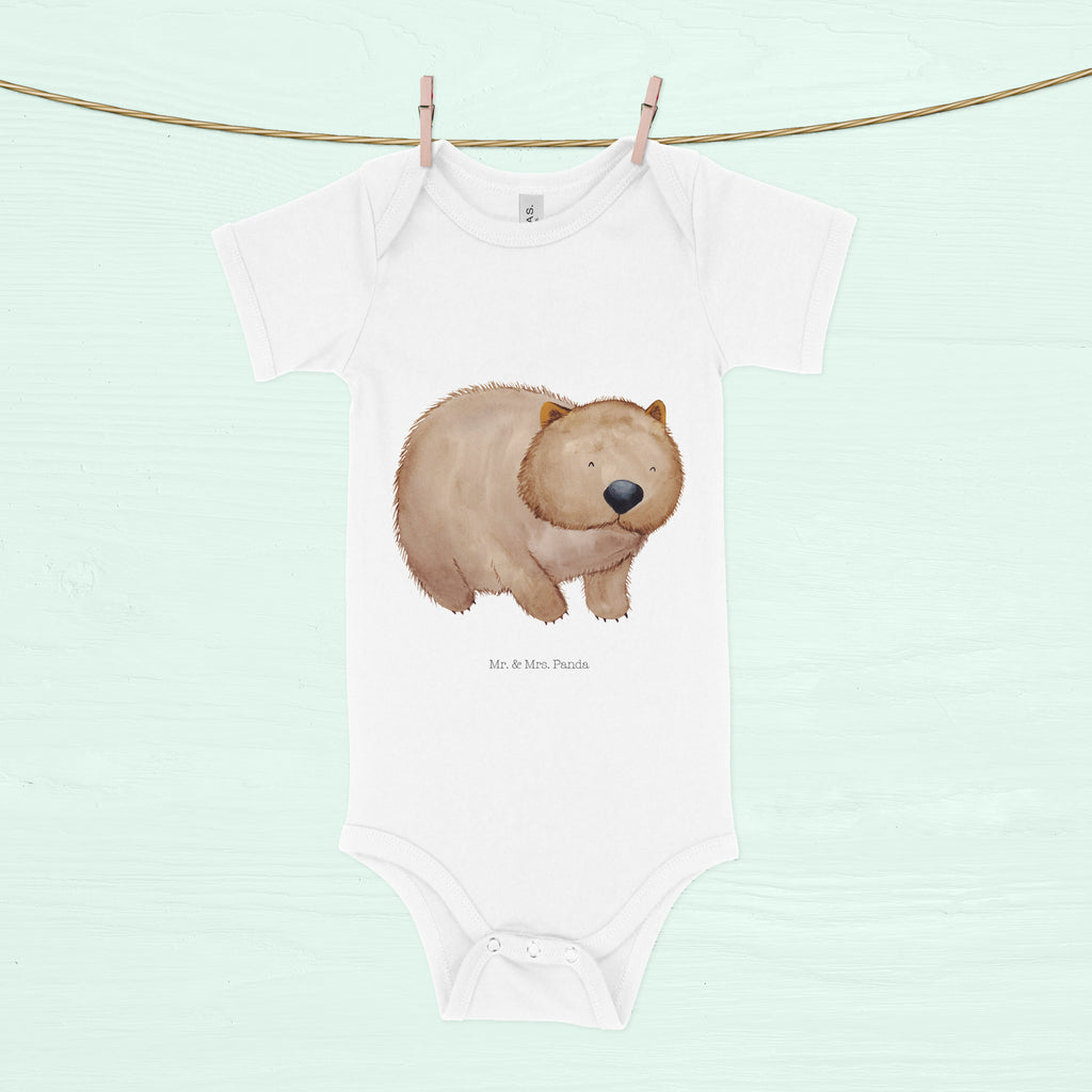 Organic Baby Body Wombat Babykleidung, Babystrampler, Strampler, Wickelbody, Baby Erstausstattung, Junge, Mädchen, Tiermotive, Gute Laune, lustige Sprüche, Tiere, Wombat, Das Leben ist schön, Motivation, Spruch, Australien