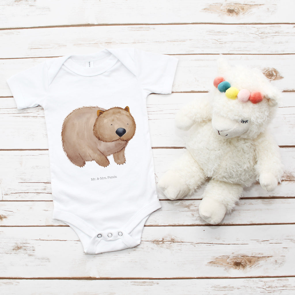 Organic Baby Body Wombat Babykleidung, Babystrampler, Strampler, Wickelbody, Baby Erstausstattung, Junge, Mädchen, Tiermotive, Gute Laune, lustige Sprüche, Tiere, Wombat, Das Leben ist schön, Motivation, Spruch, Australien
