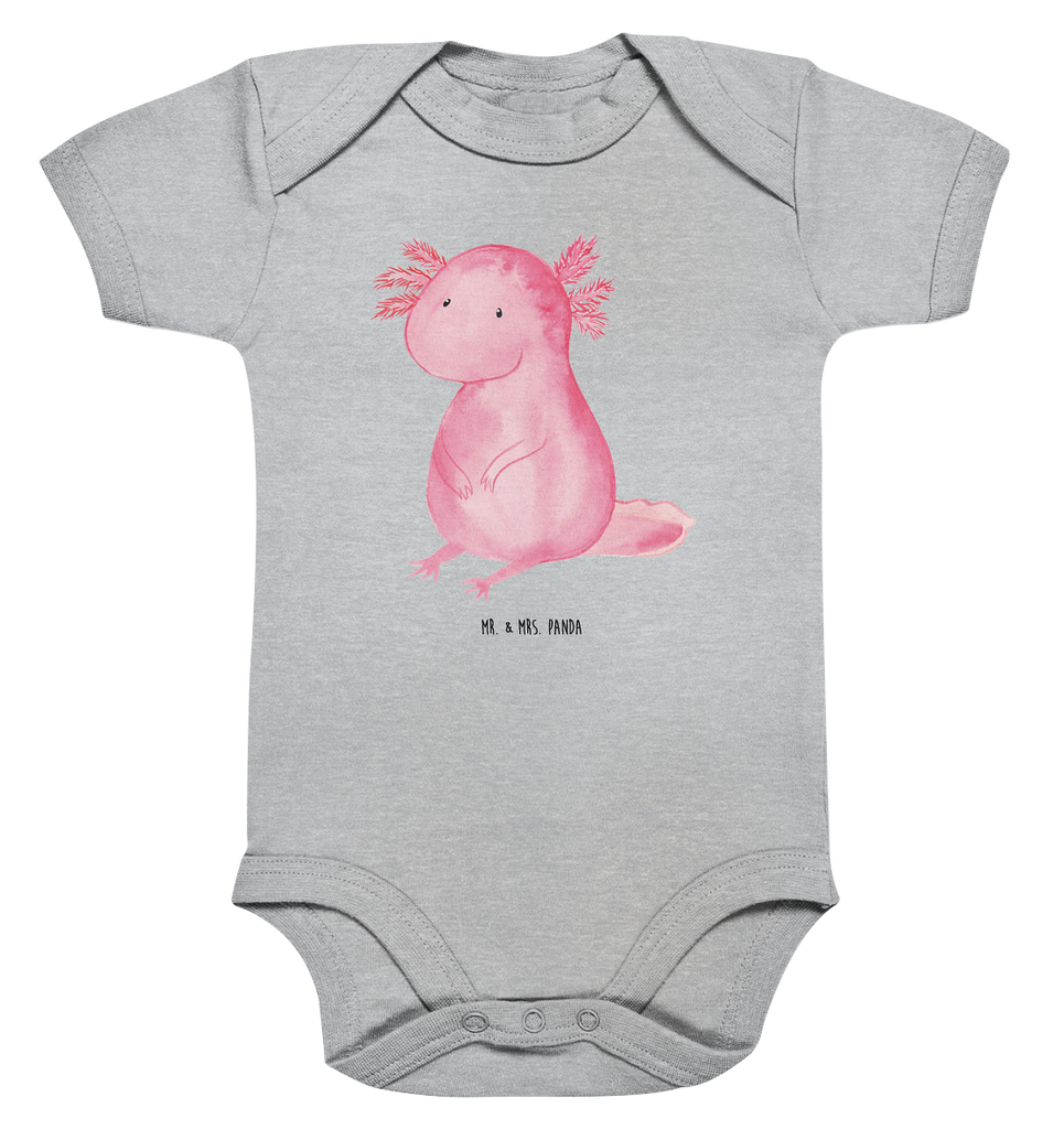 Organic Baby Body Axolotl Babykleidung, Babystrampler, Strampler, Wickelbody, Baby Erstausstattung, Junge, Mädchen, Axolotl, Molch, Axolot, vergnügt, fröhlich, zufrieden, Lebensstil, Weisheit, Lebensweisheit, Liebe, Freundin