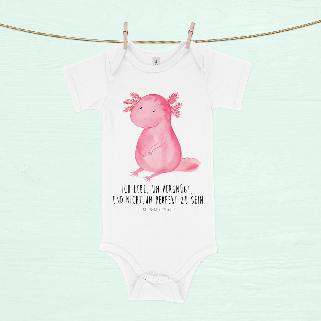 Organic Baby Body Axolotl Babykleidung, Babystrampler, Strampler, Wickelbody, Baby Erstausstattung, Junge, Mädchen, Axolotl, Molch, Axolot, vergnügt, fröhlich, zufrieden, Lebensstil, Weisheit, Lebensweisheit, Liebe, Freundin