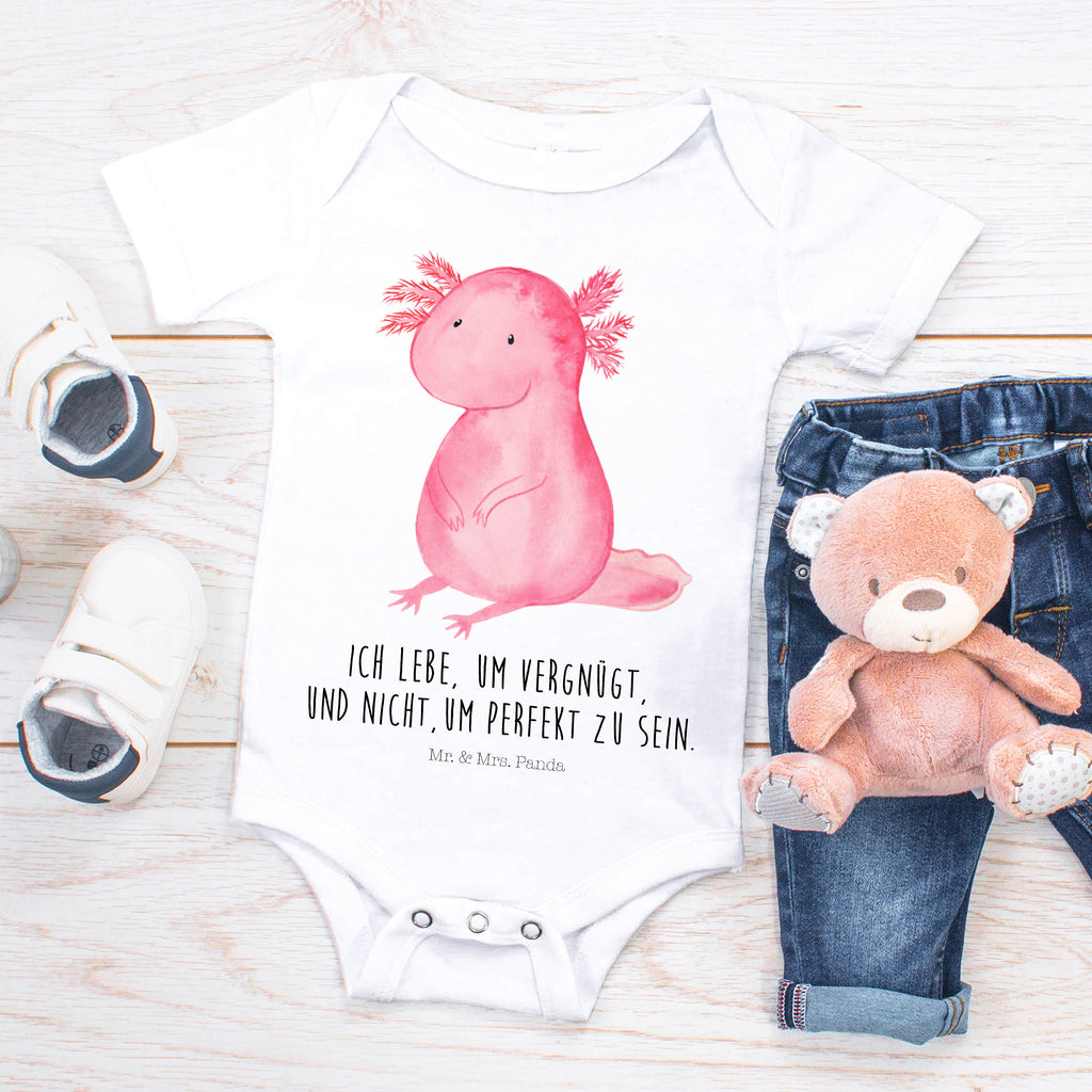 Organic Baby Body Axolotl Babykleidung, Babystrampler, Strampler, Wickelbody, Baby Erstausstattung, Junge, Mädchen, Axolotl, Molch, Axolot, vergnügt, fröhlich, zufrieden, Lebensstil, Weisheit, Lebensweisheit, Liebe, Freundin