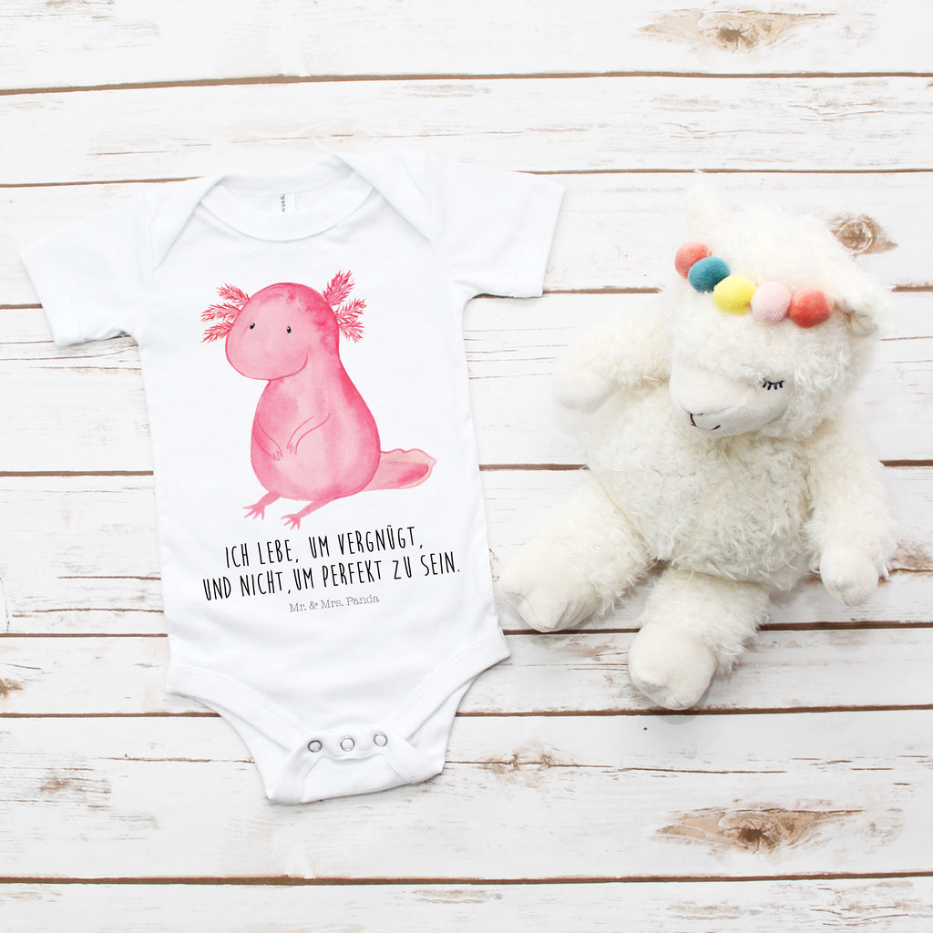 Organic Baby Body Axolotl Babykleidung, Babystrampler, Strampler, Wickelbody, Baby Erstausstattung, Junge, Mädchen, Axolotl, Molch, Axolot, vergnügt, fröhlich, zufrieden, Lebensstil, Weisheit, Lebensweisheit, Liebe, Freundin