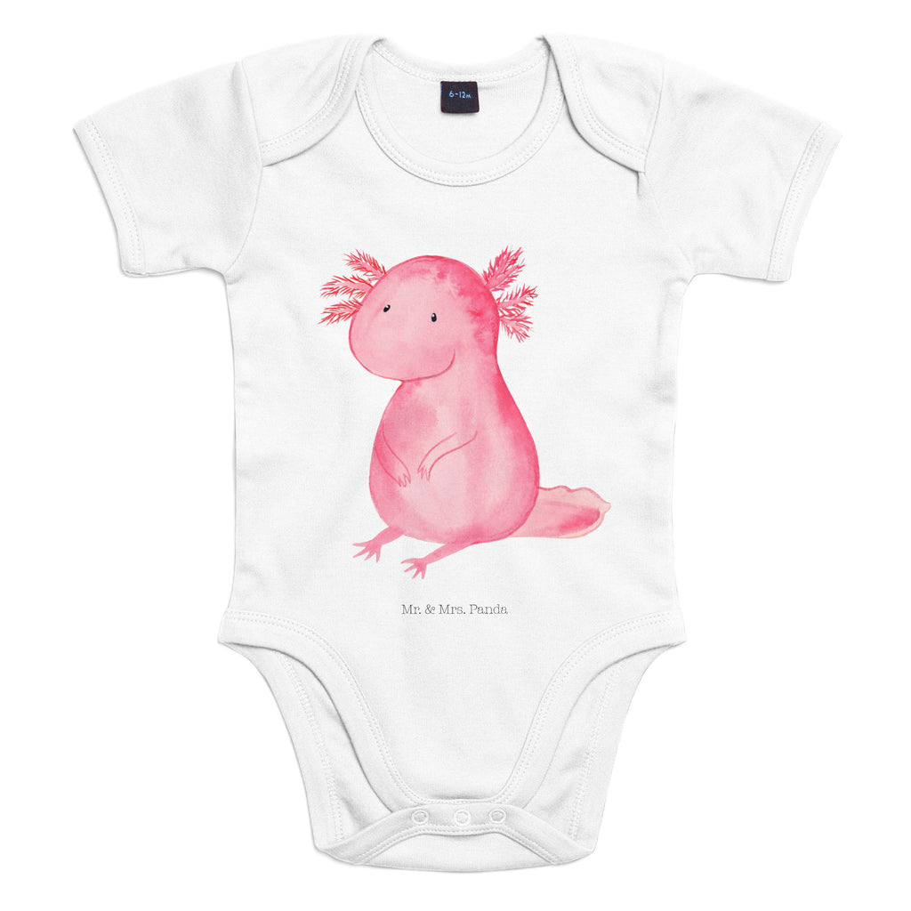 Organic Baby Body Axolotl Babykleidung, Babystrampler, Strampler, Wickelbody, Baby Erstausstattung, Junge, Mädchen, Axolotl, Molch, Axolot, vergnügt, fröhlich, zufrieden, Lebensstil, Weisheit, Lebensweisheit, Liebe, Freundin