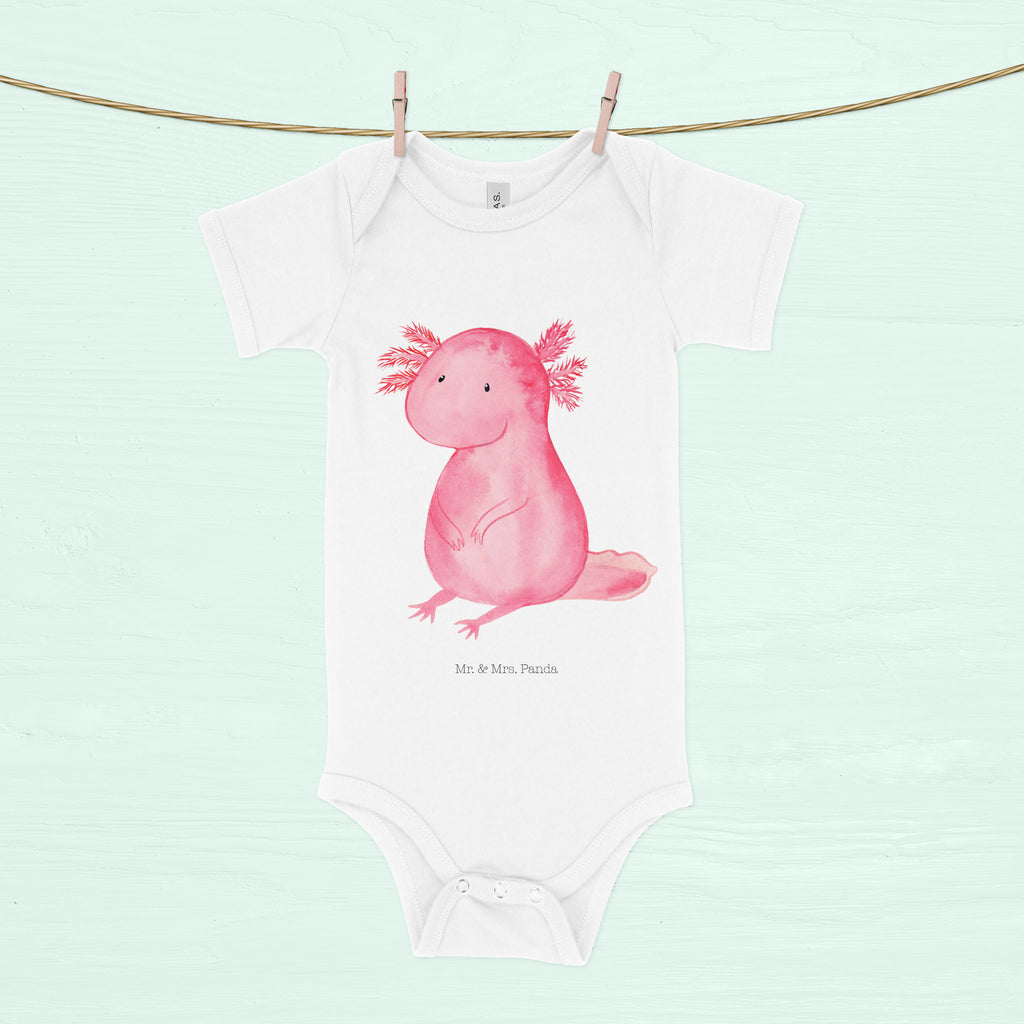 Organic Baby Body Axolotl Babykleidung, Babystrampler, Strampler, Wickelbody, Baby Erstausstattung, Junge, Mädchen, Axolotl, Molch, Axolot, vergnügt, fröhlich, zufrieden, Lebensstil, Weisheit, Lebensweisheit, Liebe, Freundin
