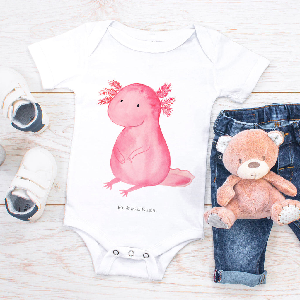Organic Baby Body Axolotl Babykleidung, Babystrampler, Strampler, Wickelbody, Baby Erstausstattung, Junge, Mädchen, Axolotl, Molch, Axolot, vergnügt, fröhlich, zufrieden, Lebensstil, Weisheit, Lebensweisheit, Liebe, Freundin