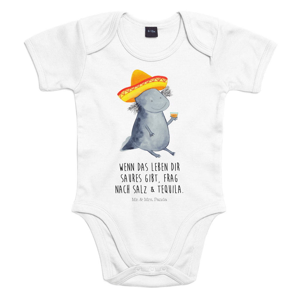 Organic Baby Body Axolotl Tequila Babykleidung, Babystrampler, Strampler, Wickelbody, Baby Erstausstattung, Junge, Mädchen, Axolotl, Molch, Mexico, Mexiko, Sombrero, Zitrone, Tequila, Motivation, Spruch, Schwanzlurch, Lurch, Lurche, Axolot, Feuerdrache, Feuersalamander