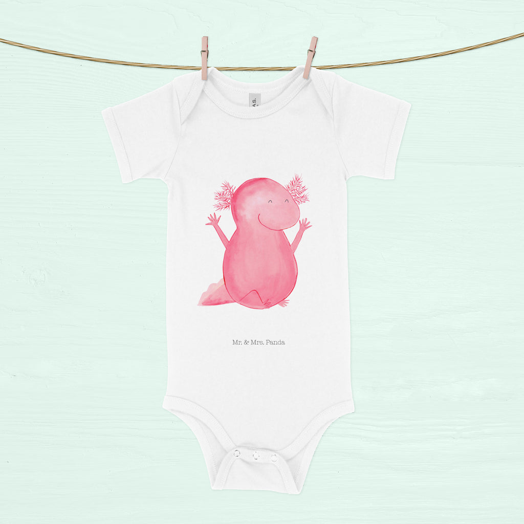 Organic Baby Body Axolotl Hurra Babykleidung, Babystrampler, Strampler, Wickelbody, Baby Erstausstattung, Junge, Mädchen, Axolotl, Molch, Axolot, Schwanzlurch, Lurch, Lurche, fröhlich, Spaß, Freude, Motivation, Zufriedenheit