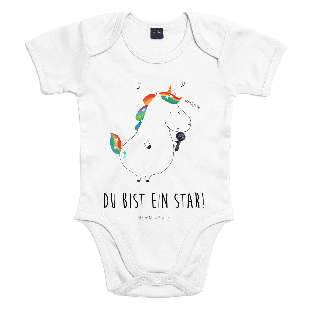 Organic Baby Body Einhorn Sänger Einhörner, Unicorn, Einhorn, Glitzer, Konfetti, Party, Geburtstag, Feier, Fest, Disco, Sängerin, Sänger, Freundin,  Babykleidung, Babystrampler, Strampler, Wickelbody, Baby Erstausstattung, Baby-Body, Baby-Strampler, Baby-Kleidung, Kurzarm-Strampler, Baby-Overall, Baby-Romper  Einhorn, Einhörner, Einhorn Deko, Pegasus, Unicorn