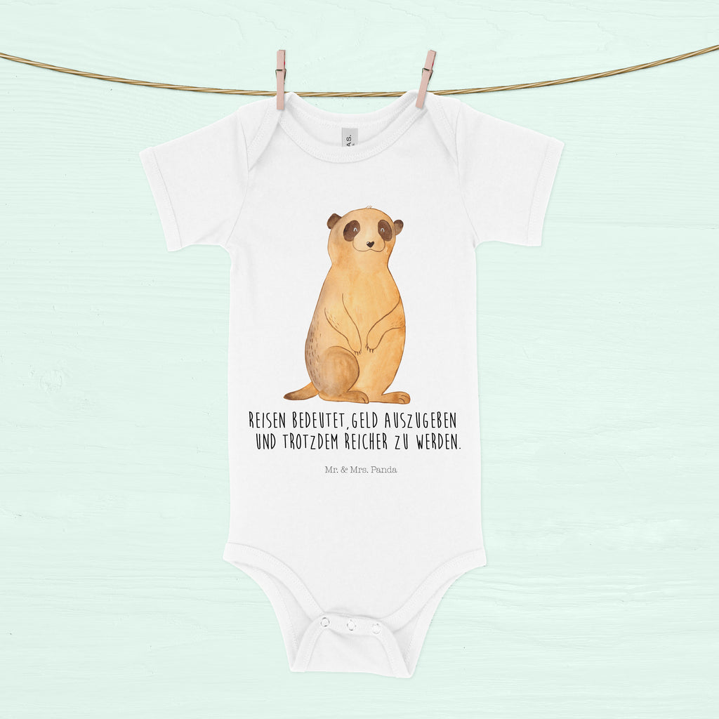 Organic Baby Body Erdmännchen Babykleidung, Babystrampler, Strampler, Wickelbody, Baby Erstausstattung, Junge, Mädchen, Afrika, Wildtiere, Erdmännchen, Reisen, Spruch, Weltreise, Afrikareise, Roadtrip, Traveling