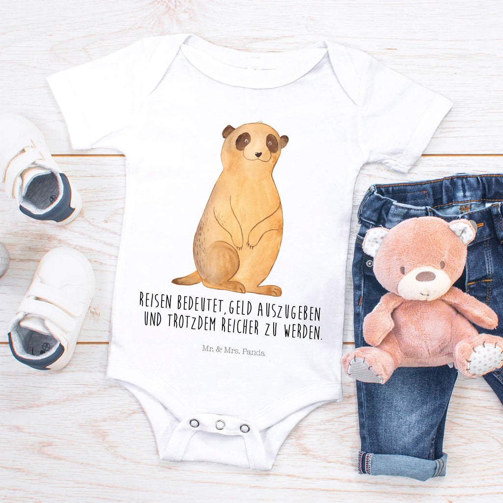 Organic Baby Body Erdmännchen Babykleidung, Babystrampler, Strampler, Wickelbody, Baby Erstausstattung, Junge, Mädchen, Afrika, Wildtiere, Erdmännchen, Reisen, Spruch, Weltreise, Afrikareise, Roadtrip, Traveling