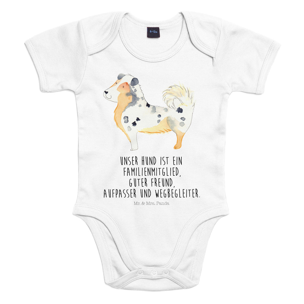 Organic Baby Body Australien Shepherd Babykleidung, Babystrampler, Strampler, Wickelbody, Baby Erstausstattung, Junge, Mädchen, Hund, Hundemotiv, Haustier, Hunderasse, Tierliebhaber, Hundebesitzer, Sprüche, Australien Shepherd, Shepherd, Hundeliebe, Familienhund, Spruch