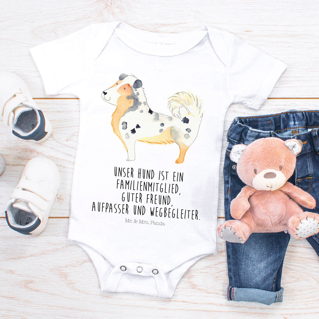 Organic Baby Body Australien Shepherd Babykleidung, Babystrampler, Strampler, Wickelbody, Baby Erstausstattung, Junge, Mädchen, Hund, Hundemotiv, Haustier, Hunderasse, Tierliebhaber, Hundebesitzer, Sprüche, Australien Shepherd, Shepherd, Hundeliebe, Familienhund, Spruch