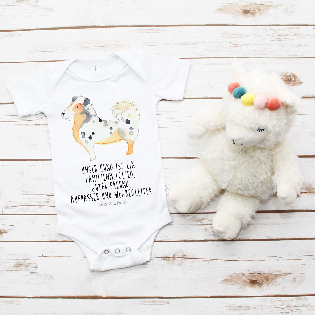 Organic Baby Body Australien Shepherd Babykleidung, Babystrampler, Strampler, Wickelbody, Baby Erstausstattung, Junge, Mädchen, Hund, Hundemotiv, Haustier, Hunderasse, Tierliebhaber, Hundebesitzer, Sprüche, Australien Shepherd, Shepherd, Hundeliebe, Familienhund, Spruch