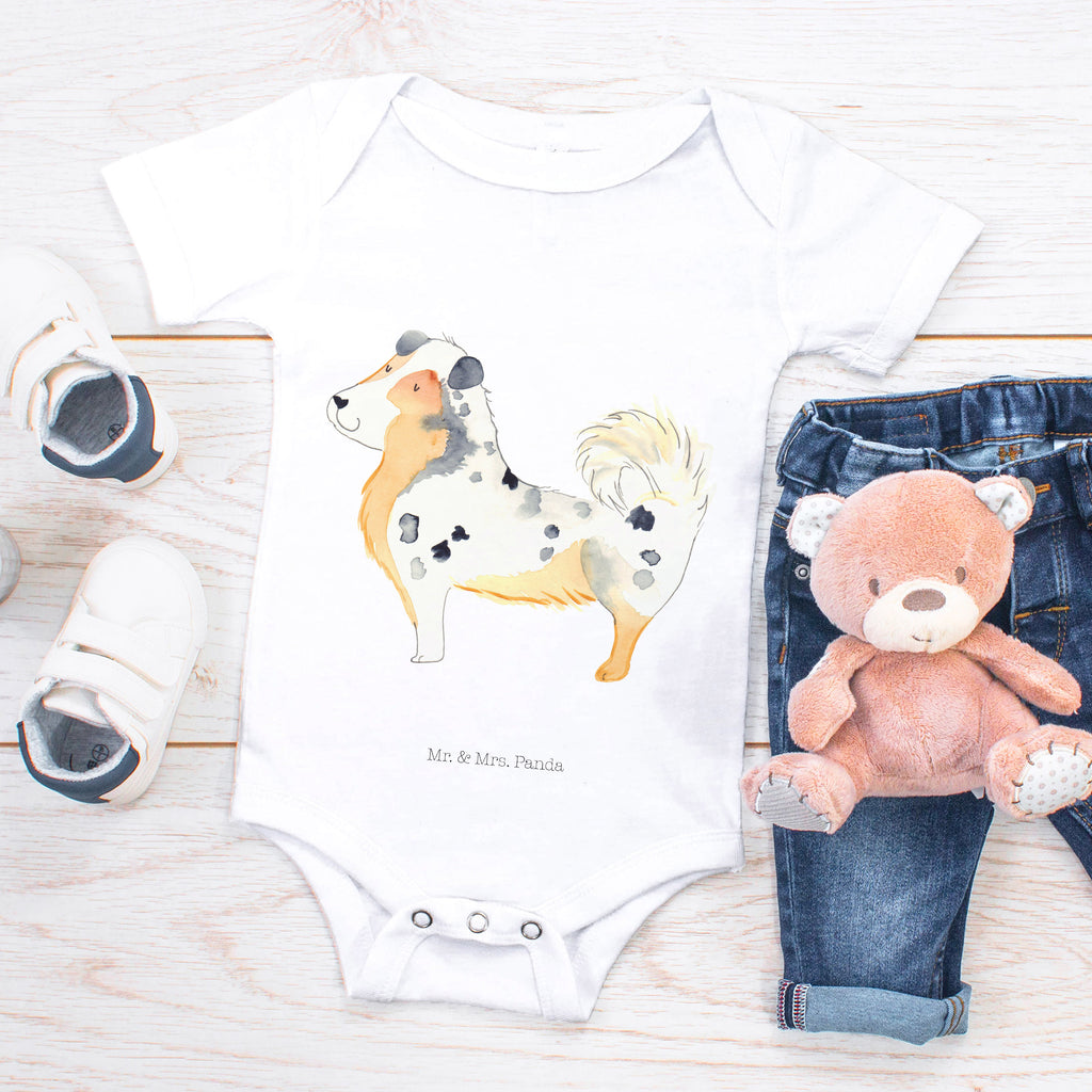 Organic Baby Body Australien Shepherd Babykleidung, Babystrampler, Strampler, Wickelbody, Baby Erstausstattung, Junge, Mädchen, Hund, Hundemotiv, Haustier, Hunderasse, Tierliebhaber, Hundebesitzer, Sprüche, Australien Shepherd, Shepherd, Hundeliebe, Familienhund, Spruch