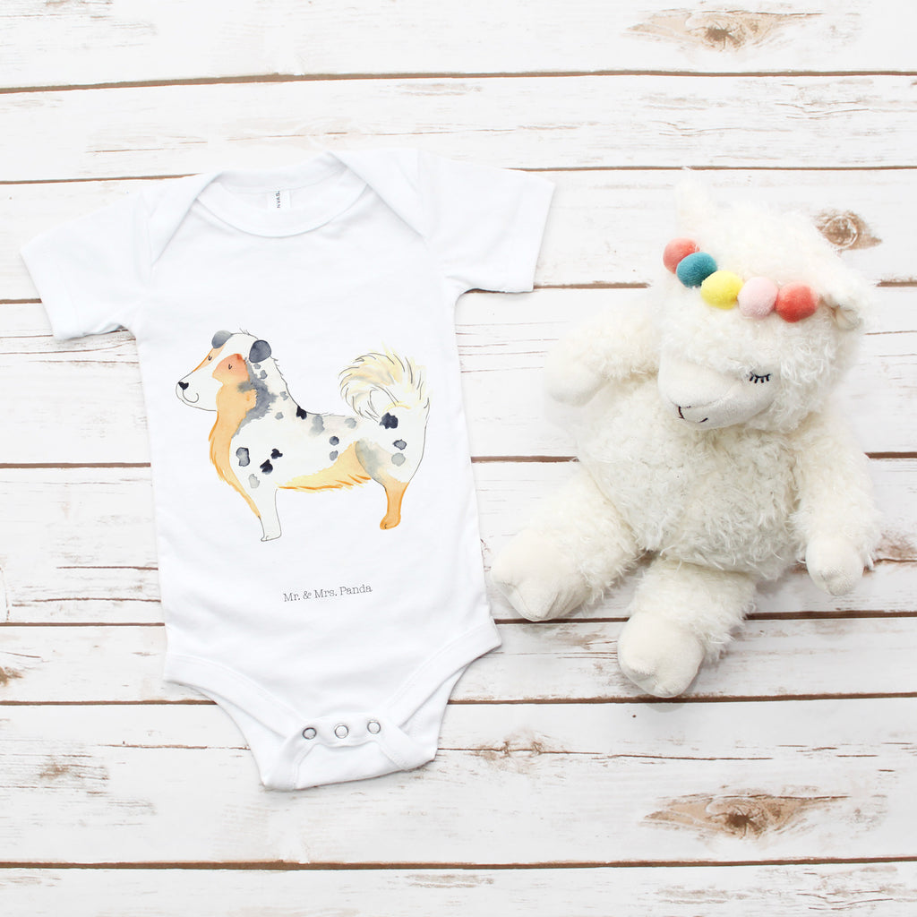 Organic Baby Body Australien Shepherd Babykleidung, Babystrampler, Strampler, Wickelbody, Baby Erstausstattung, Junge, Mädchen, Hund, Hundemotiv, Haustier, Hunderasse, Tierliebhaber, Hundebesitzer, Sprüche, Australien Shepherd, Shepherd, Hundeliebe, Familienhund, Spruch