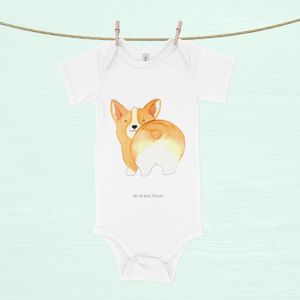 Organic Baby Body Corgie Po Babykleidung, Babystrampler, Strampler, Wickelbody, Baby Erstausstattung, Junge, Mädchen, Hund, Hundemotiv, Haustier, Hunderasse, Tierliebhaber, Hundebesitzer, Sprüche, Corgie, Hundeliebe, Motivation, Selbstliebe, Spruch