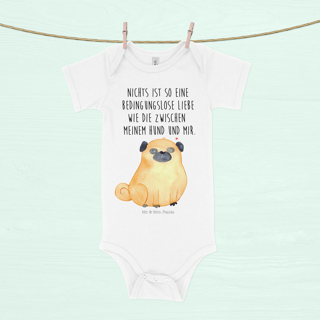 Organic Baby Body Mops Babykleidung, Babystrampler, Strampler, Wickelbody, Baby Erstausstattung, Junge, Mädchen, Hund, Hundemotiv, Haustier, Hunderasse, Tierliebhaber, Hundebesitzer, Sprüche, Mops, Liebe, Hundeliebe