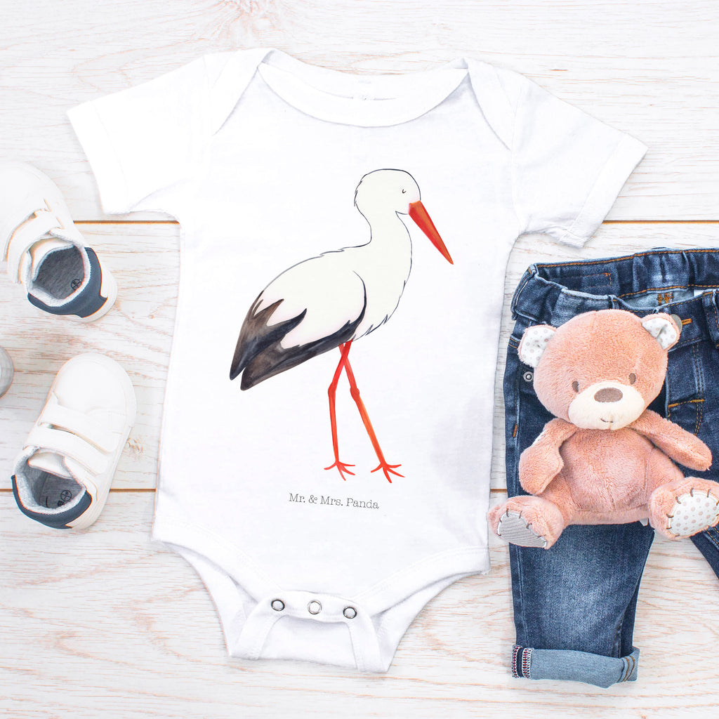 Organic Baby Body Storch Babykleidung, Babystrampler, Strampler, Wickelbody, Baby Erstausstattung, Junge, Mädchen, Tiermotive, Gute Laune, lustige Sprüche, Tiere, Storch, Störche, Schwangerschaft, Geburt, Mutter, Mütter, Mutter werden, Schwanger, Babybauch, Baby